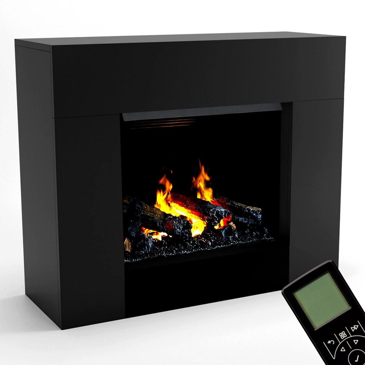 Glow Fire Kronos Opti Myst Schwarz Elektrokamin mit Wasserdampf