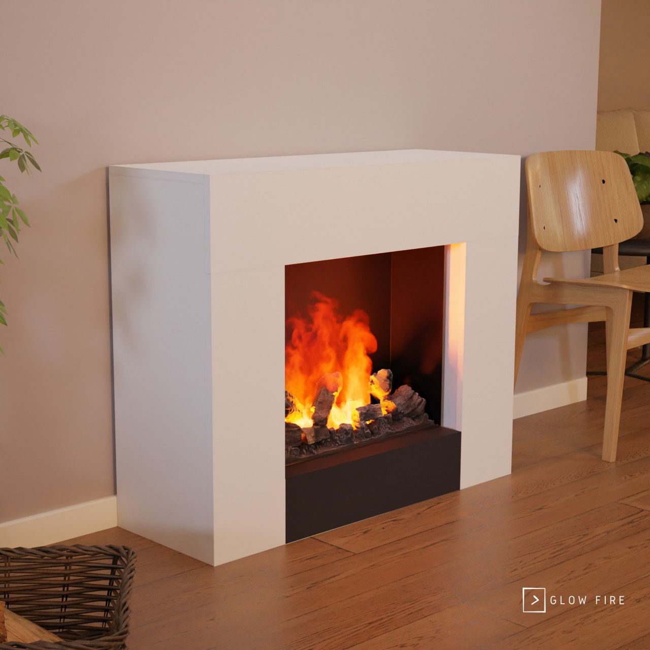 Glow Fire Kronos Opti Myst Elektrokamin mit Wasserdampf