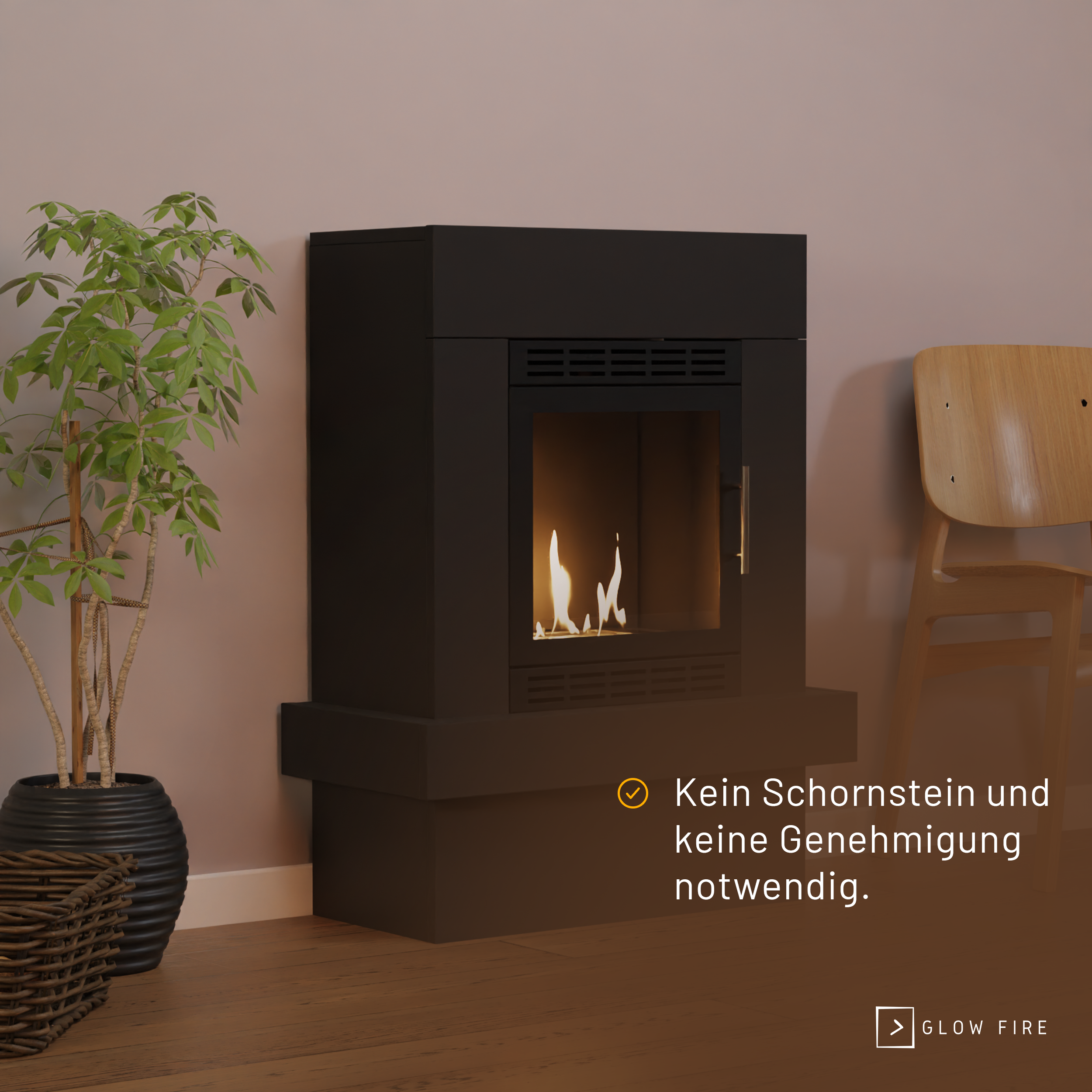 Glow Fire Larvik Vision Ethanolkamin