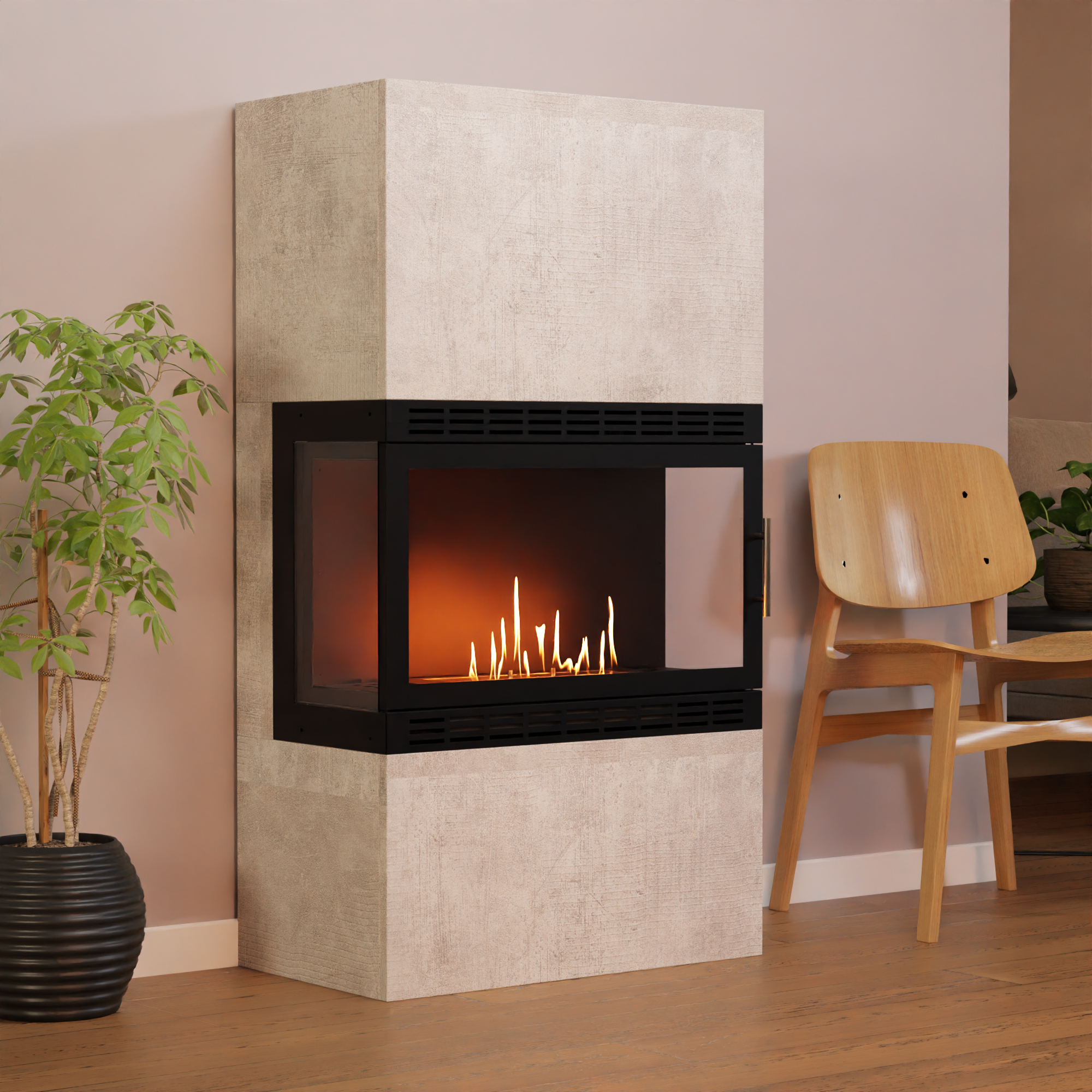 Glow Fire Lillesand Hoch XL Vision Ethanolkamin