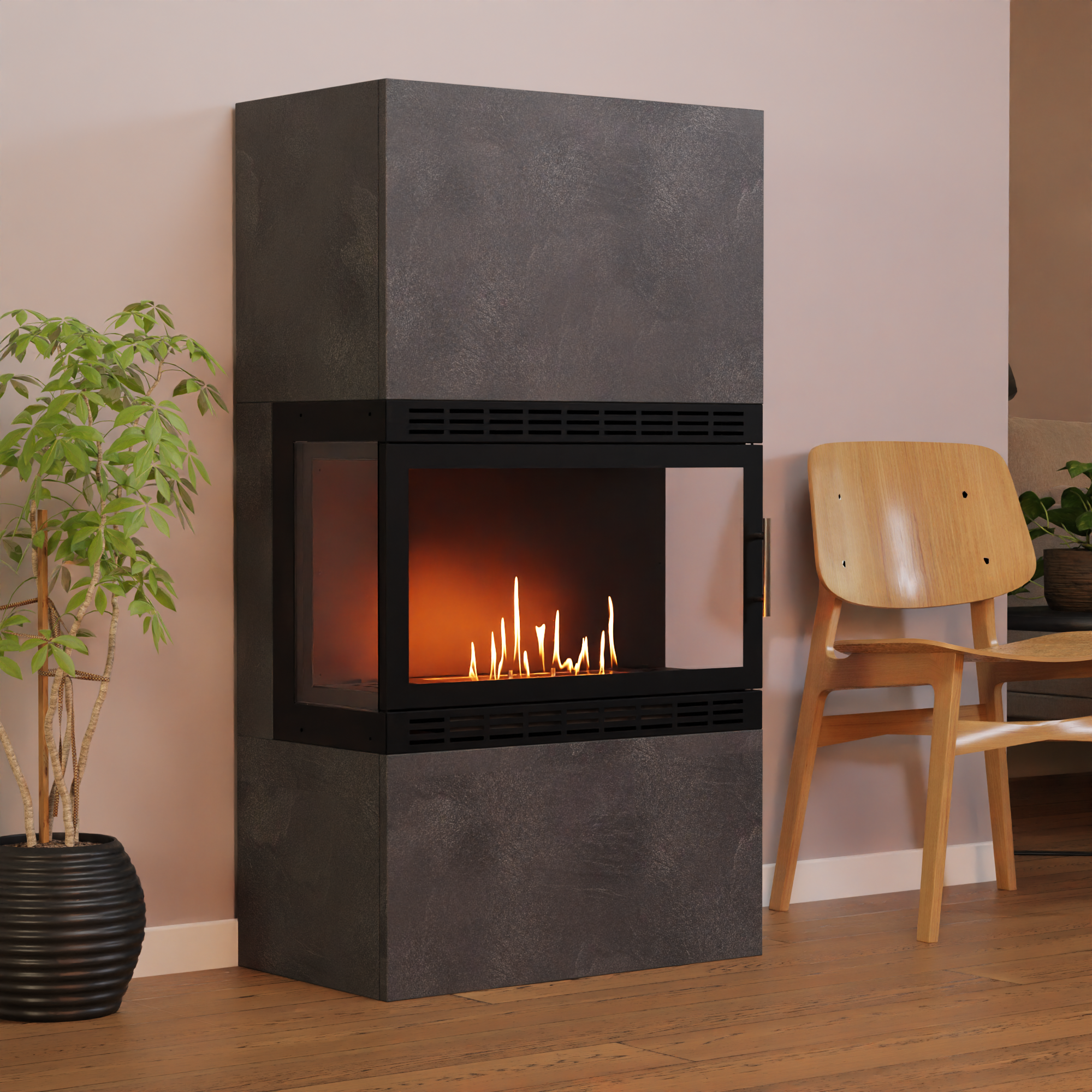 Glow Fire Lillesand Hoch XL Vision Ethanolkamin