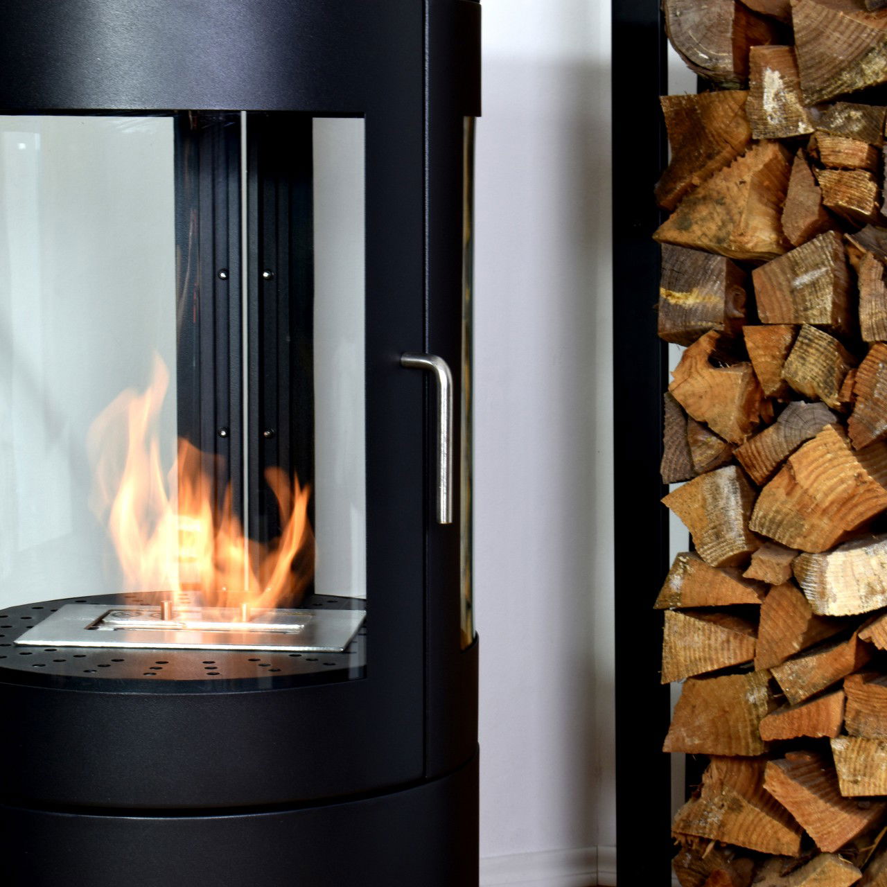 Glow Fire Nordkapp Ethanol Kamin Schwarz