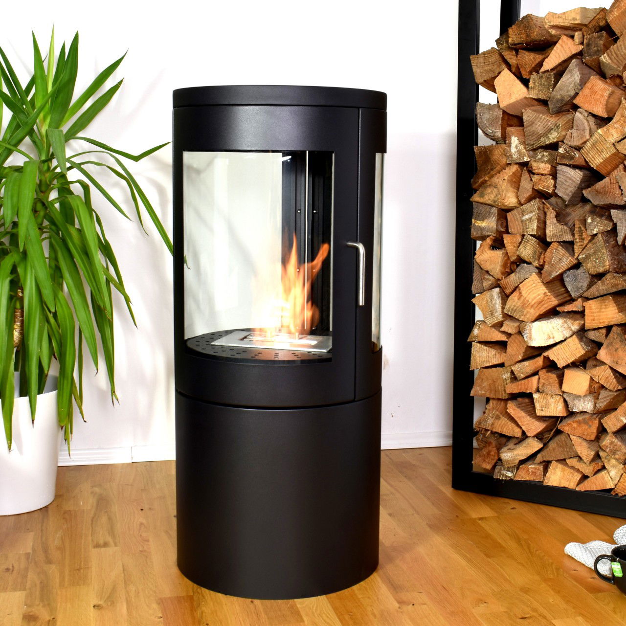 Glow Fire Nordkapp Ethanol Kamin Schwarz