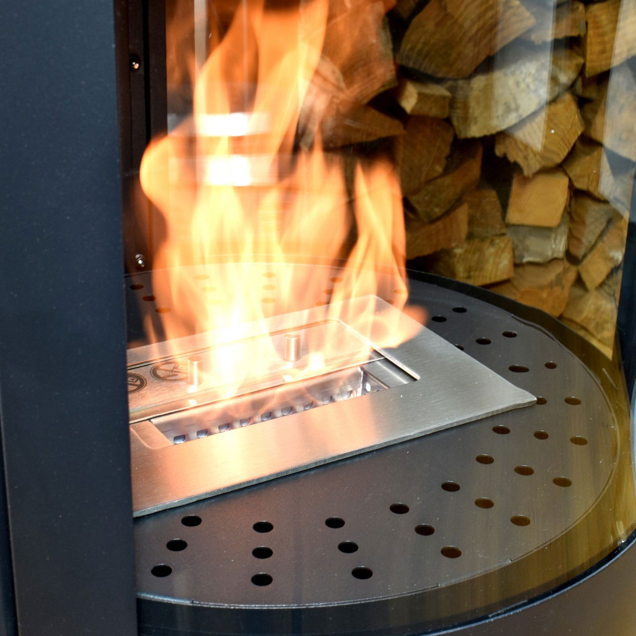 Glow Fire Nordkapp Ethanol Kamin Schwarz