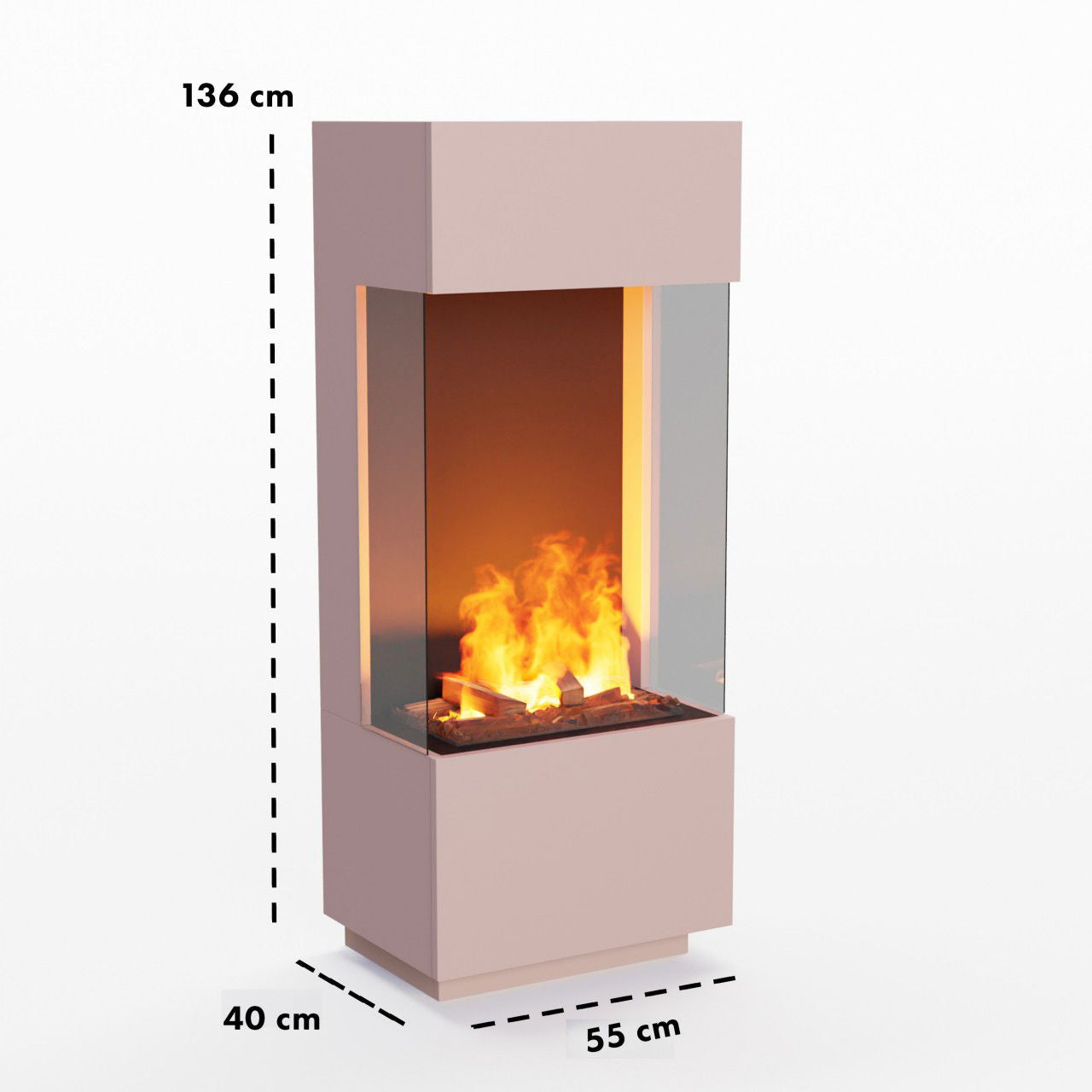 Glow Fire OGF 1 Multicolor Elektrokamin mit Wasserdampf