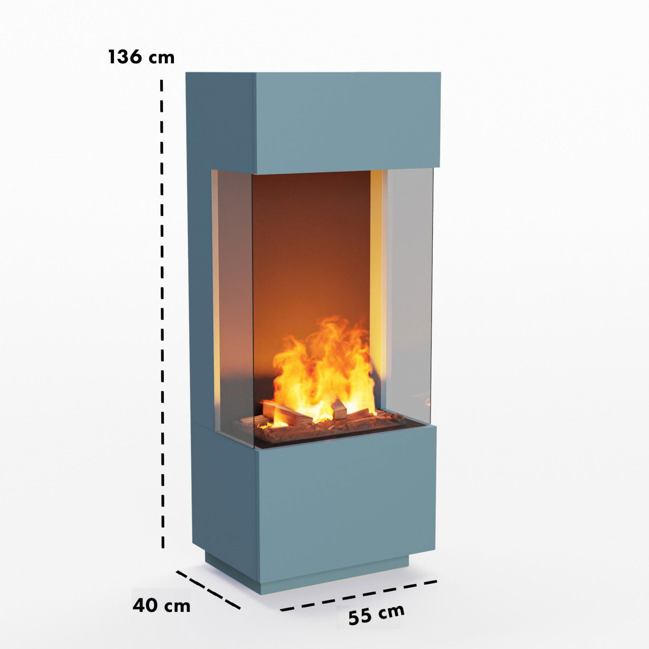 Glow Fire OGF 1 Multicolor Elektrokamin mit Wasserdampf