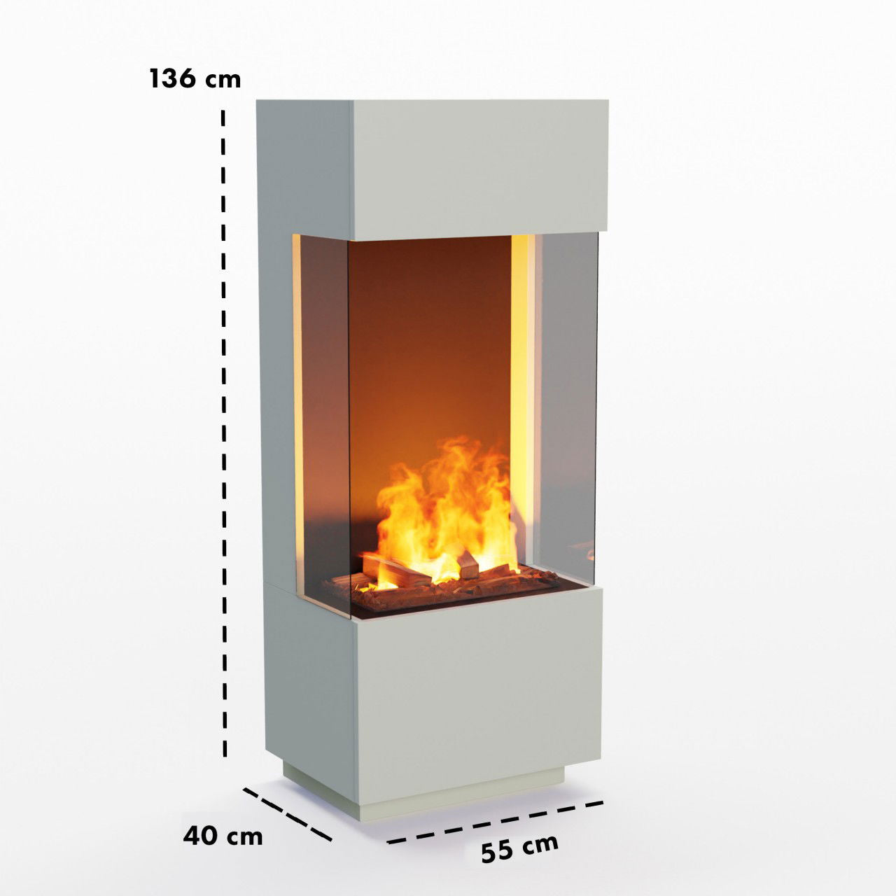 Glow Fire OGF 1 Multicolor Elektrokamin mit Wasserdampf