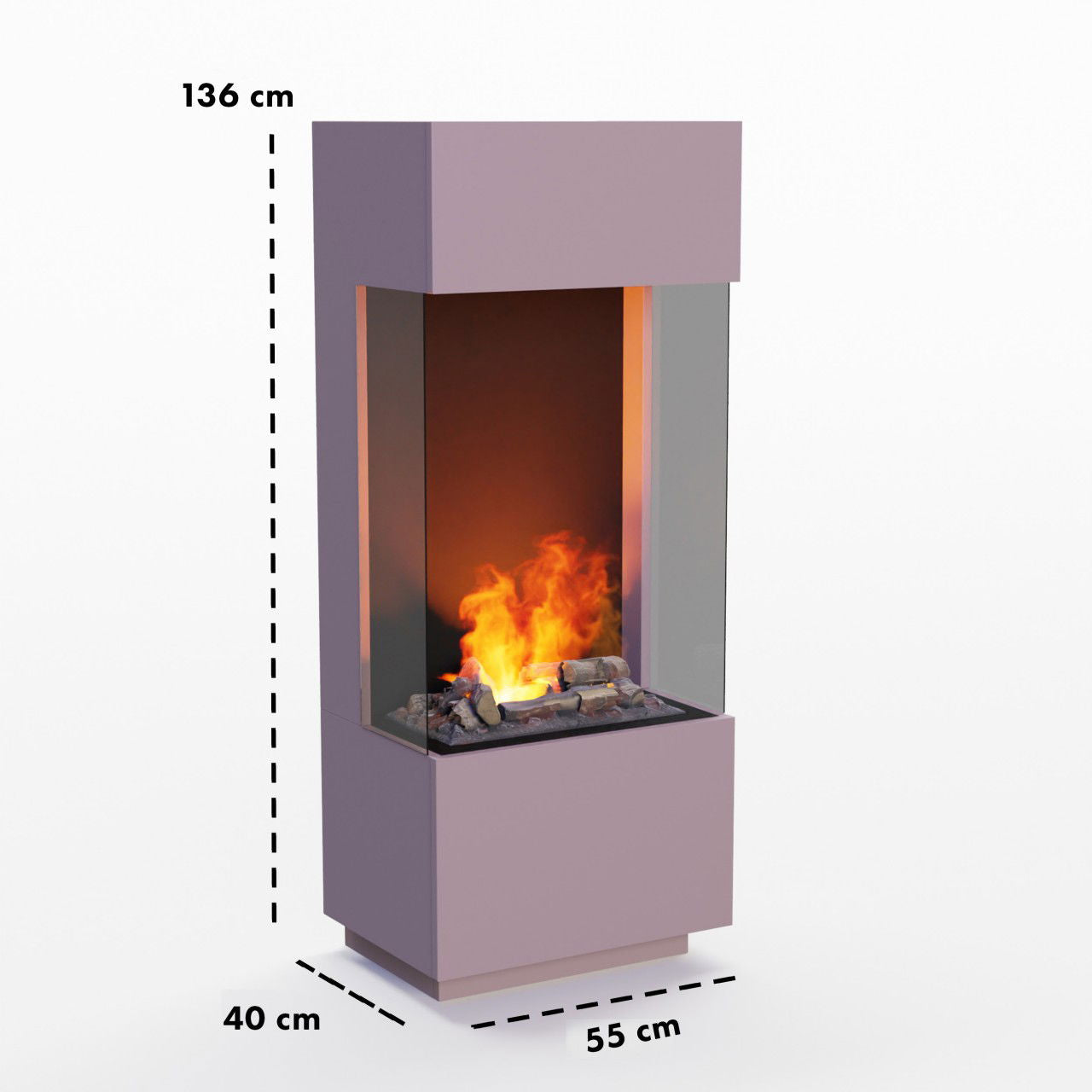 Glow Fire OGF 1 Multicolor Elektrokamin mit Wasserdampf