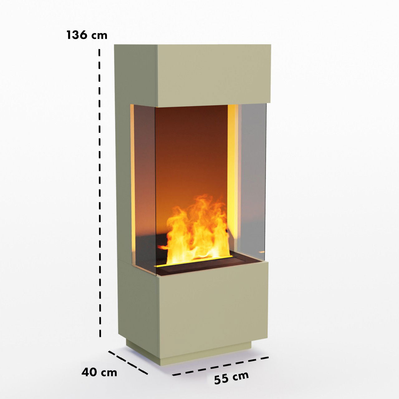 Glow Fire OGF 1 Multicolor Elektrokamin mit Wasserdampf