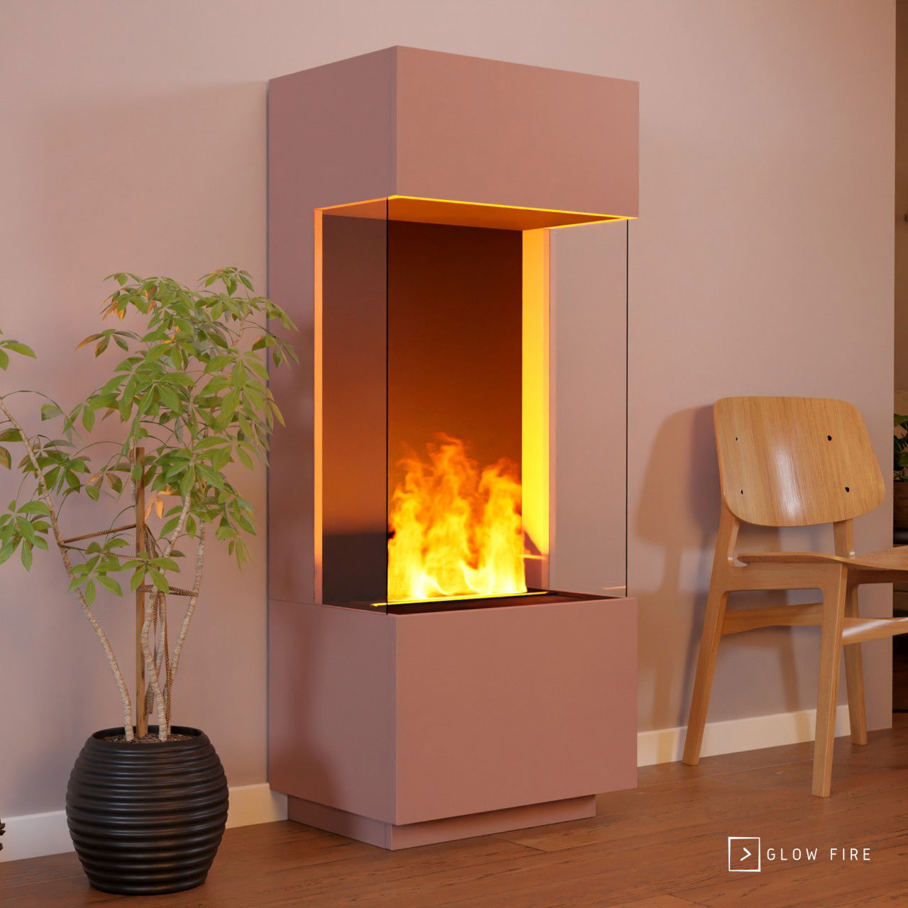 Glow Fire OGF 1 Multicolor Elektrokamin mit Wasserdampf