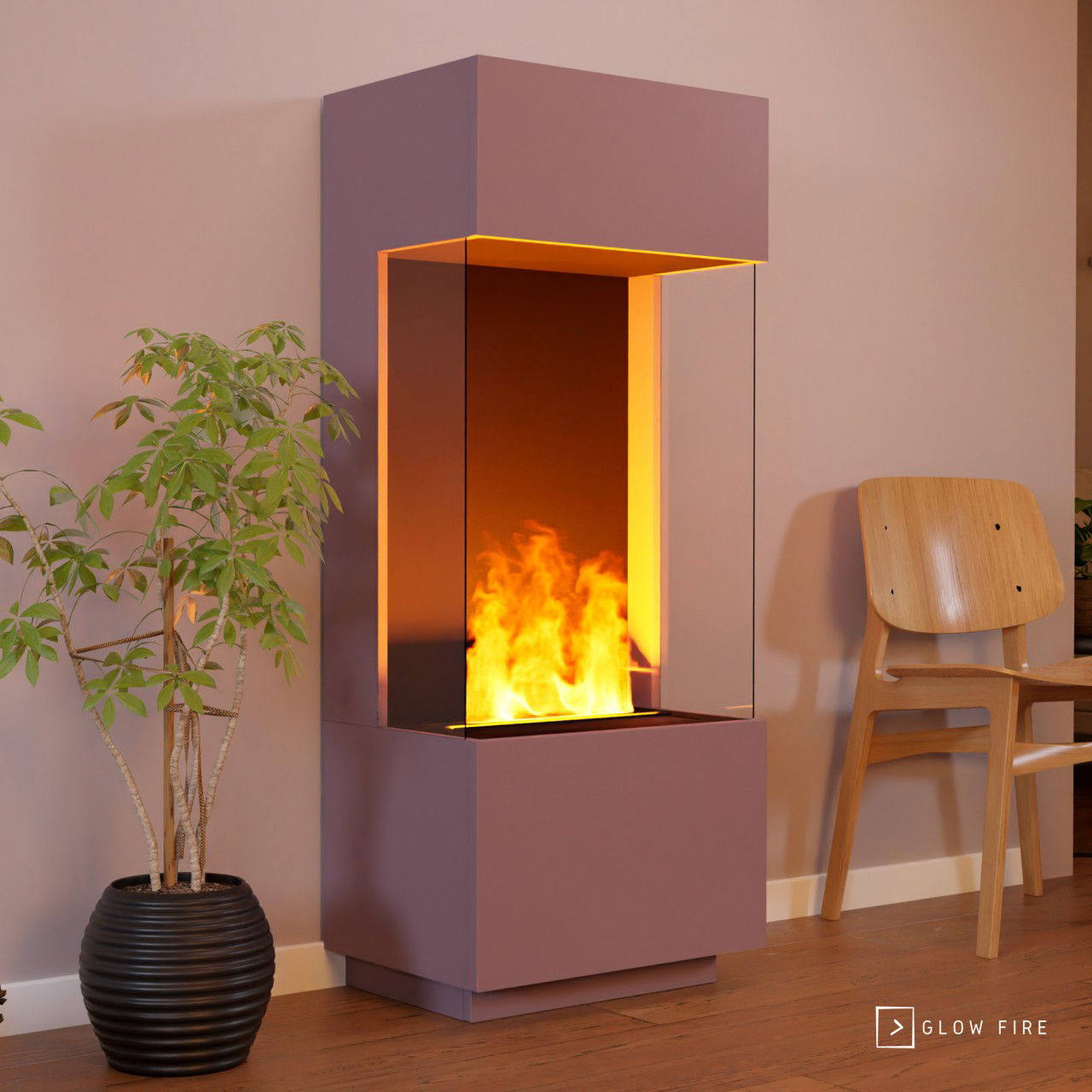 Glow Fire OGF 1 Multicolor Elektrokamin mit Wasserdampf