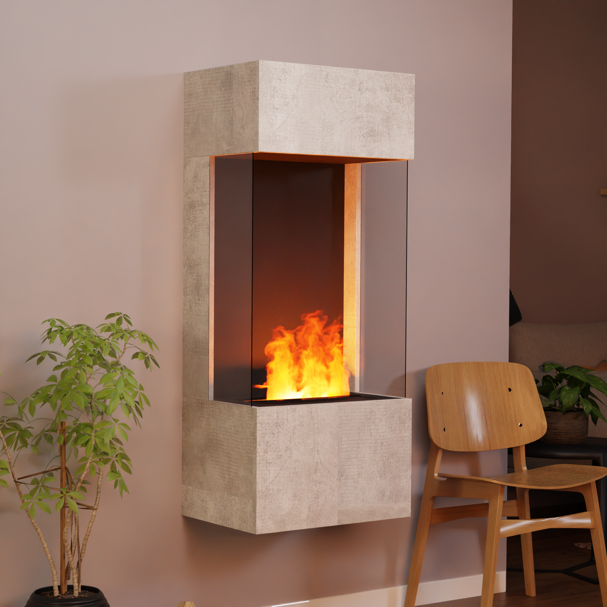 Glow Fire OGF 4 Cheminée électrique murale