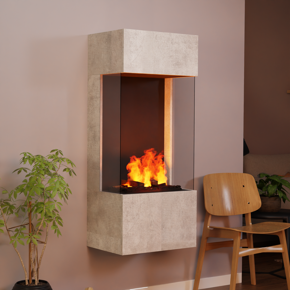 Glow Fire OGF 4 Cheminée électrique murale