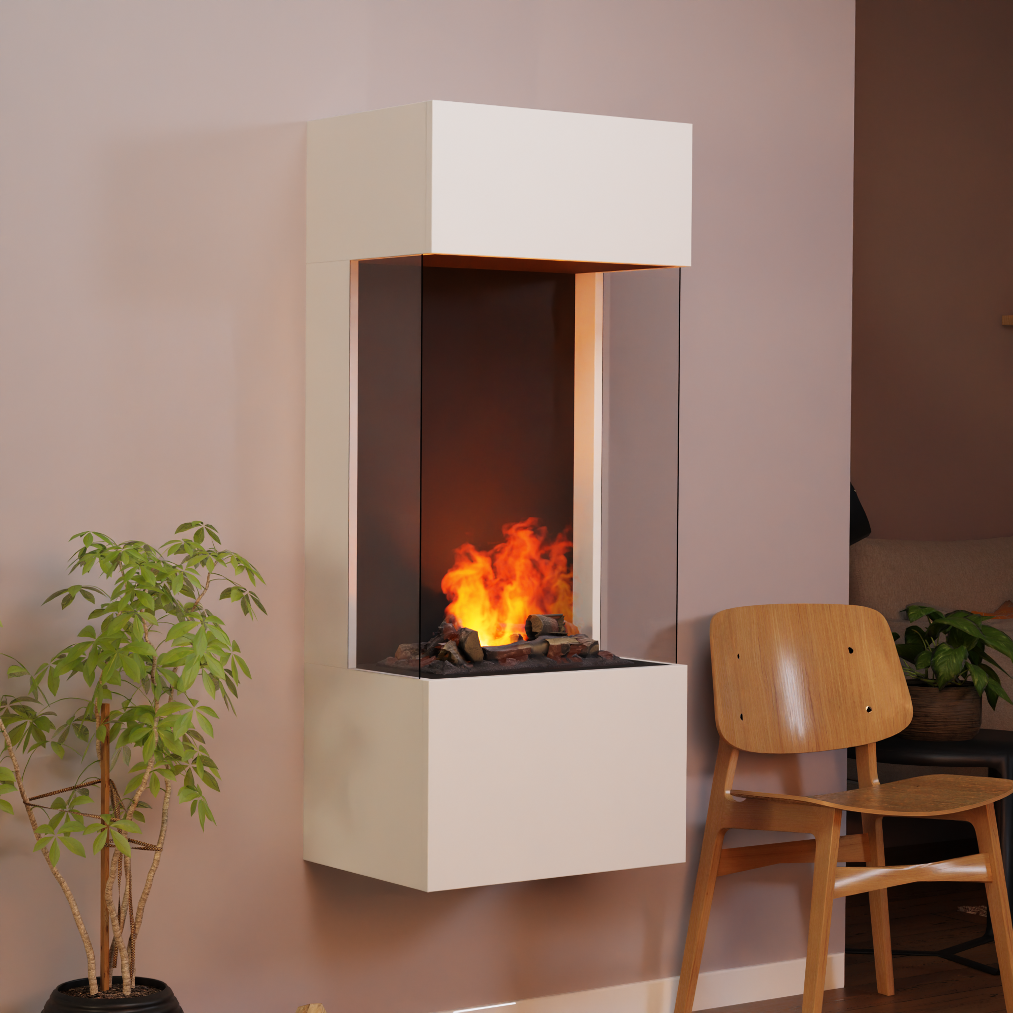 Glow Fire OGF 4 Cheminée électrique murale