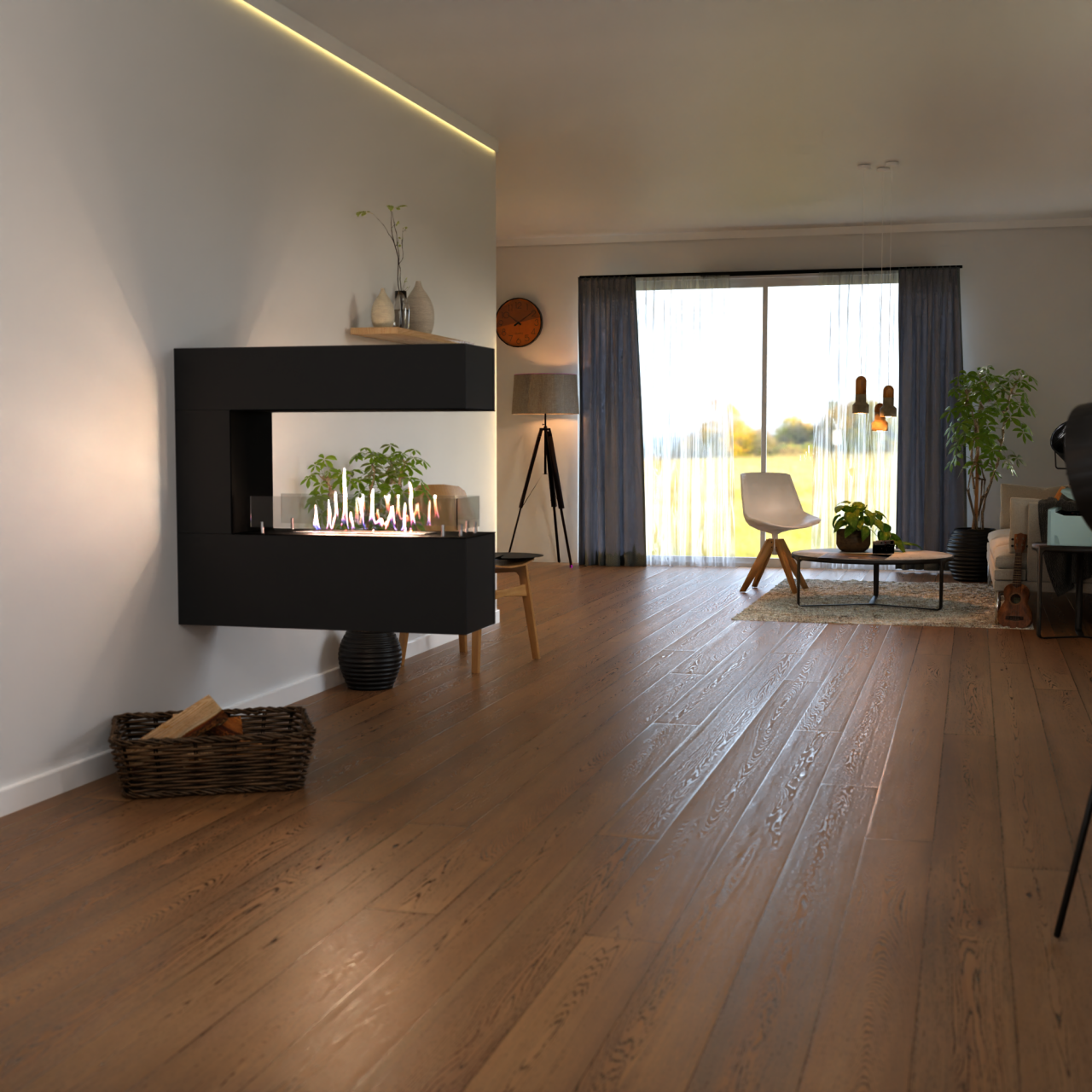 Glow Fire Orkland Wall Ethanol Kamin