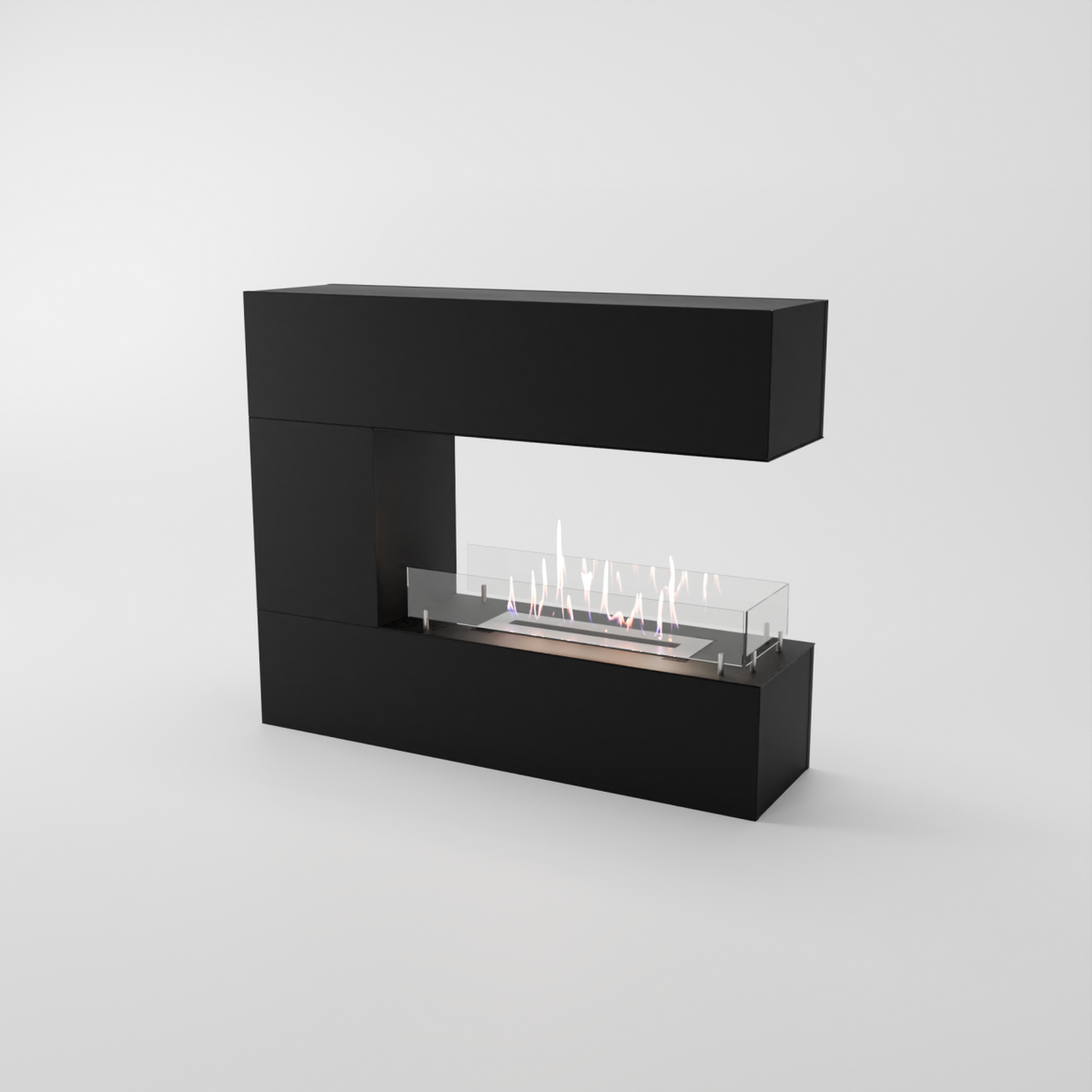 Glow Fire Oakland mini Ethanol Kamin Schwarz