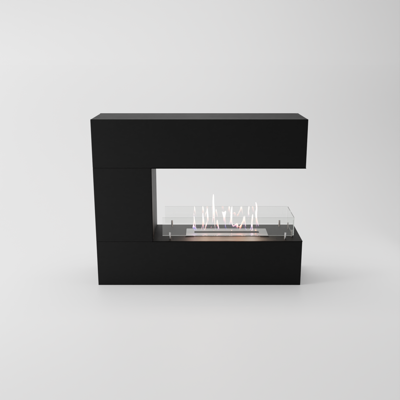 Glow Fire Oakland mini Ethanol Kamin Schwarz