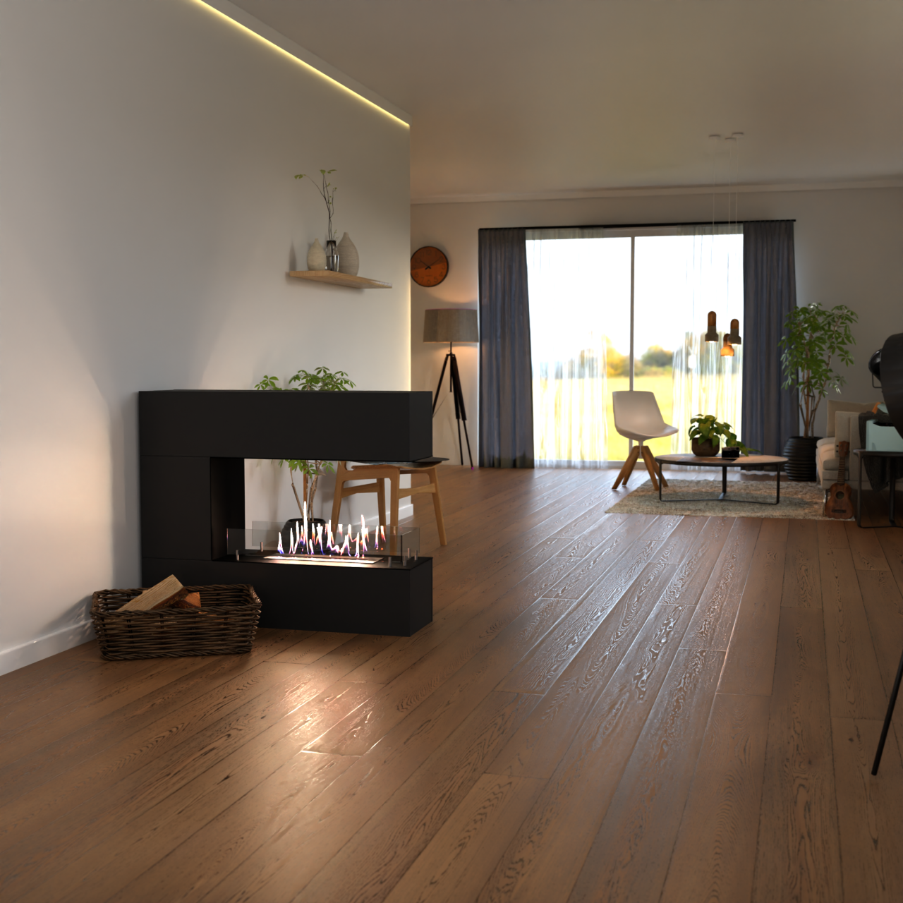 Glow Fire Oakland mini Ethanol Kamin Schwarz