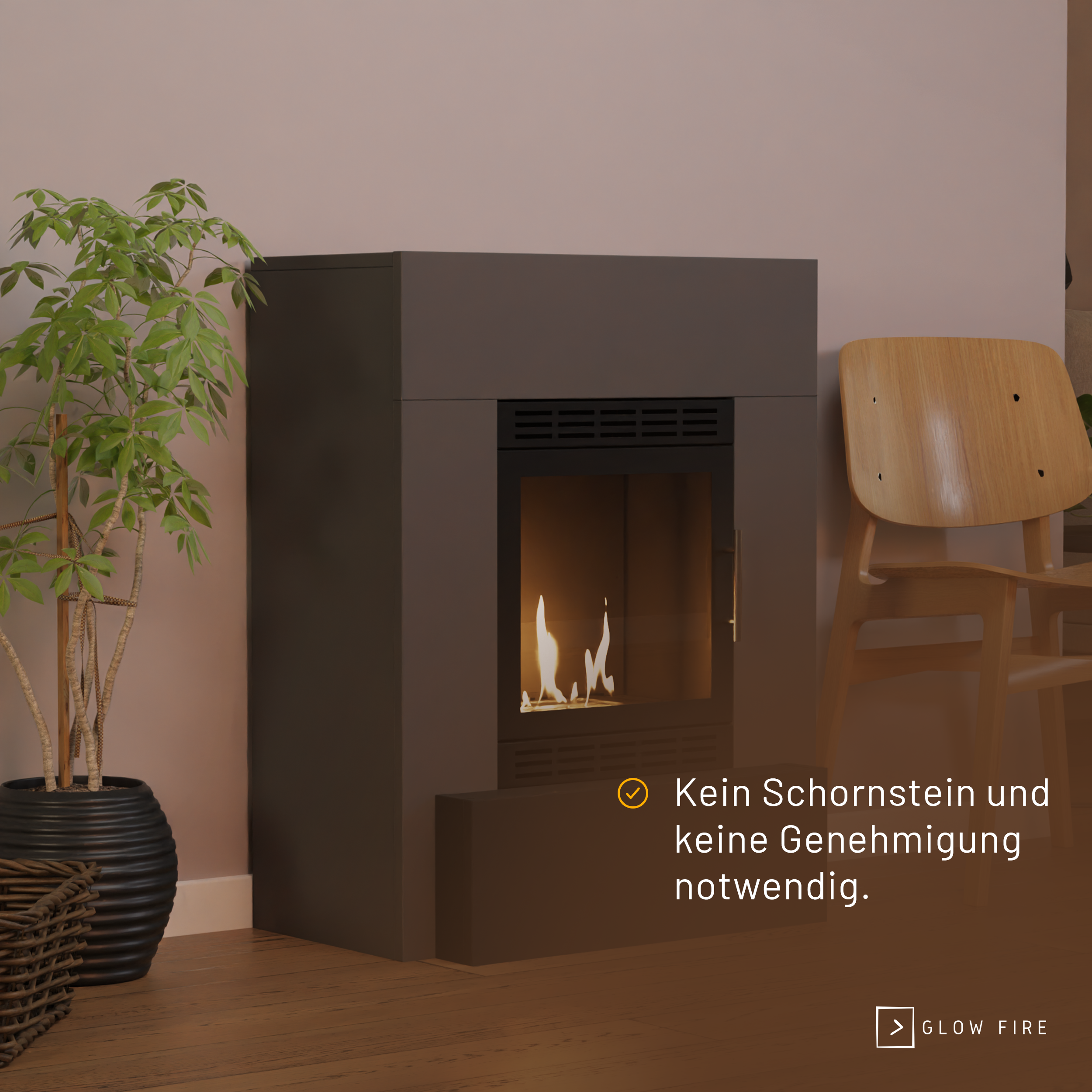 Glow Fire Odda Vision Ethanolkamin