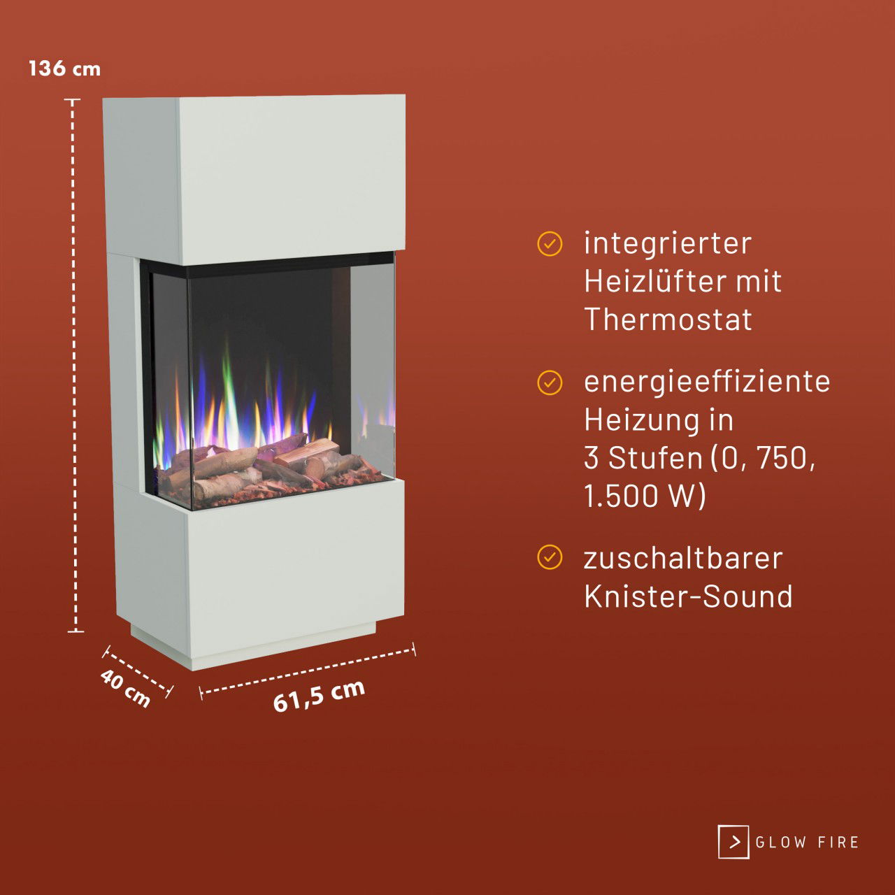Glow Fire PR11 Multicolor Elektrokamin