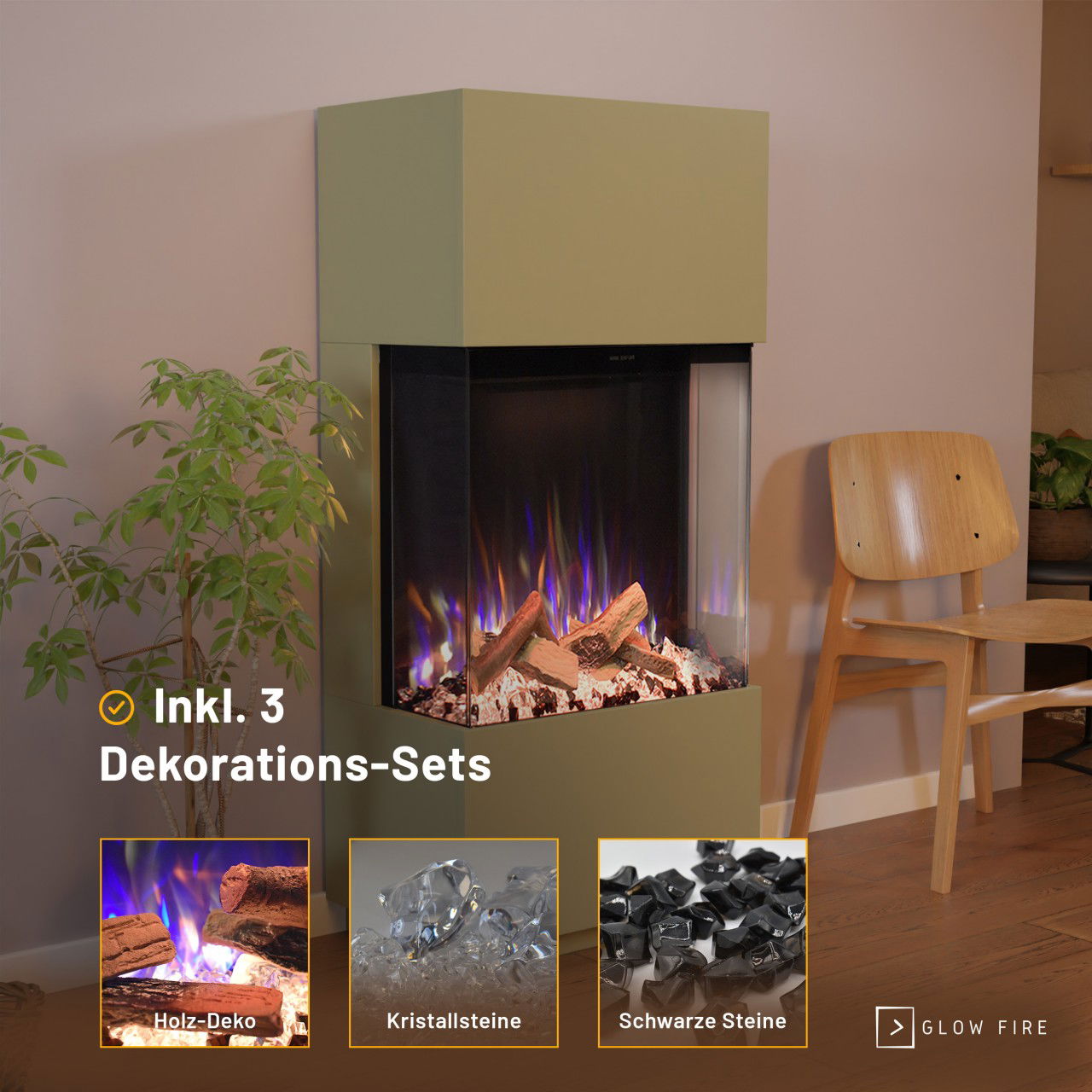 Glow Fire PR11 Multicolor Elektrokamin