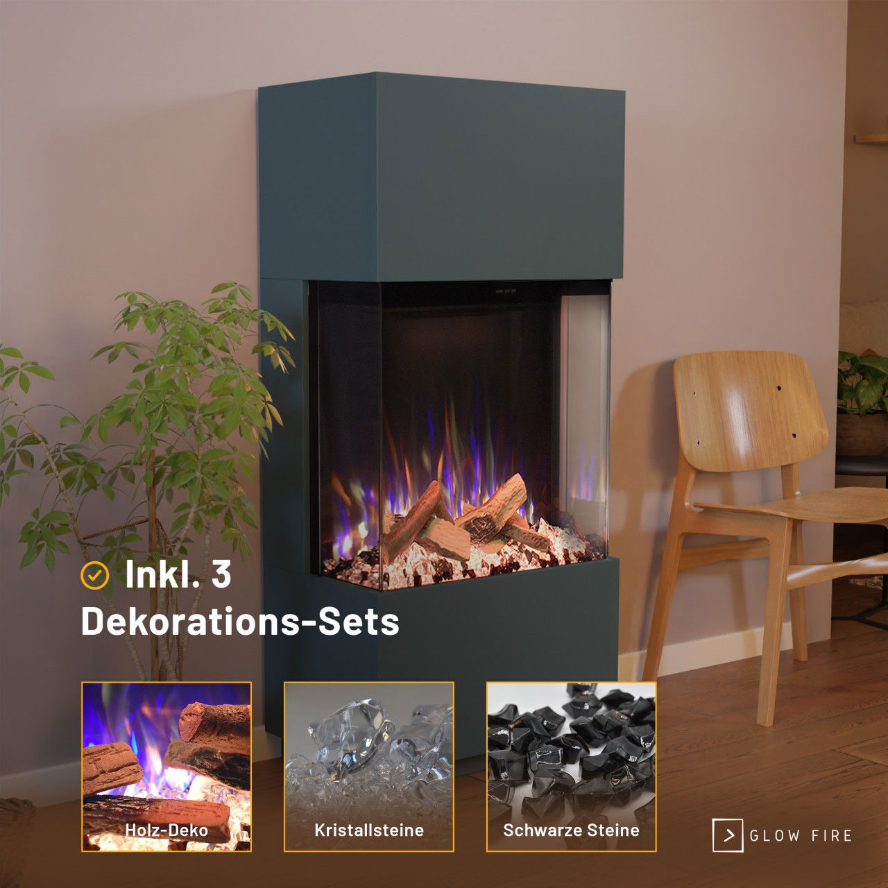 Glow Fire PR11 Multicolor Elektrokamin
