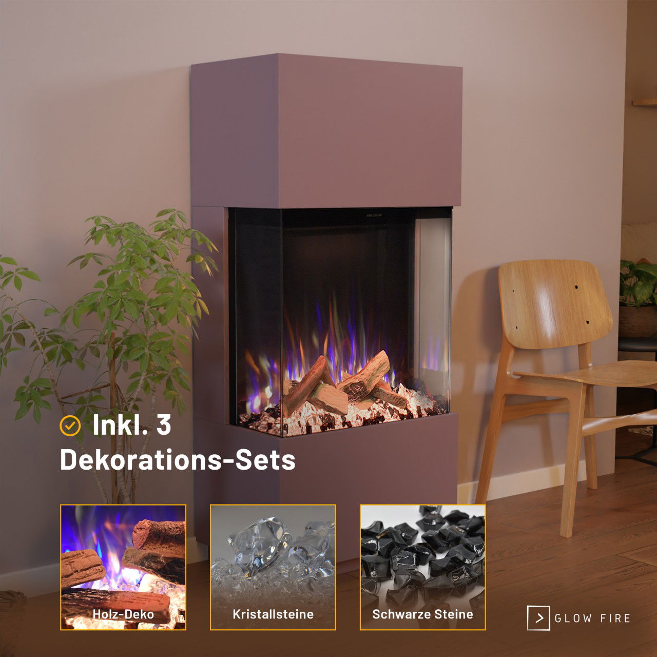 Glow Fire PR11 Multicolor Elektrokamin
