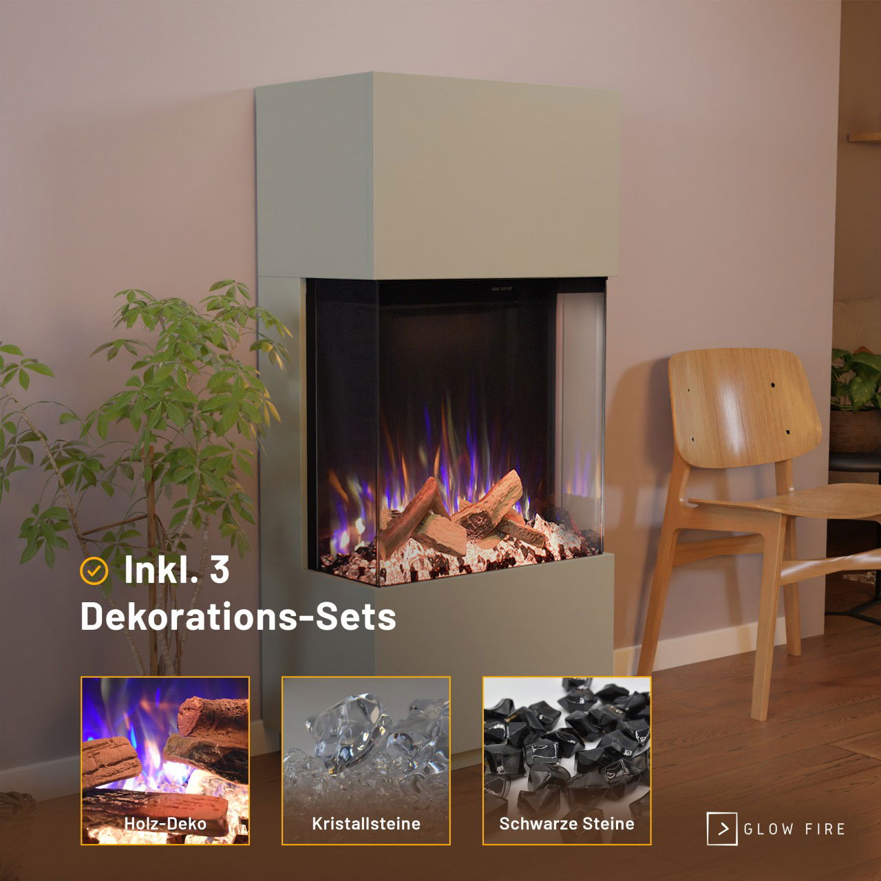 Glow Fire PR11 Multicolor Elektrokamin
