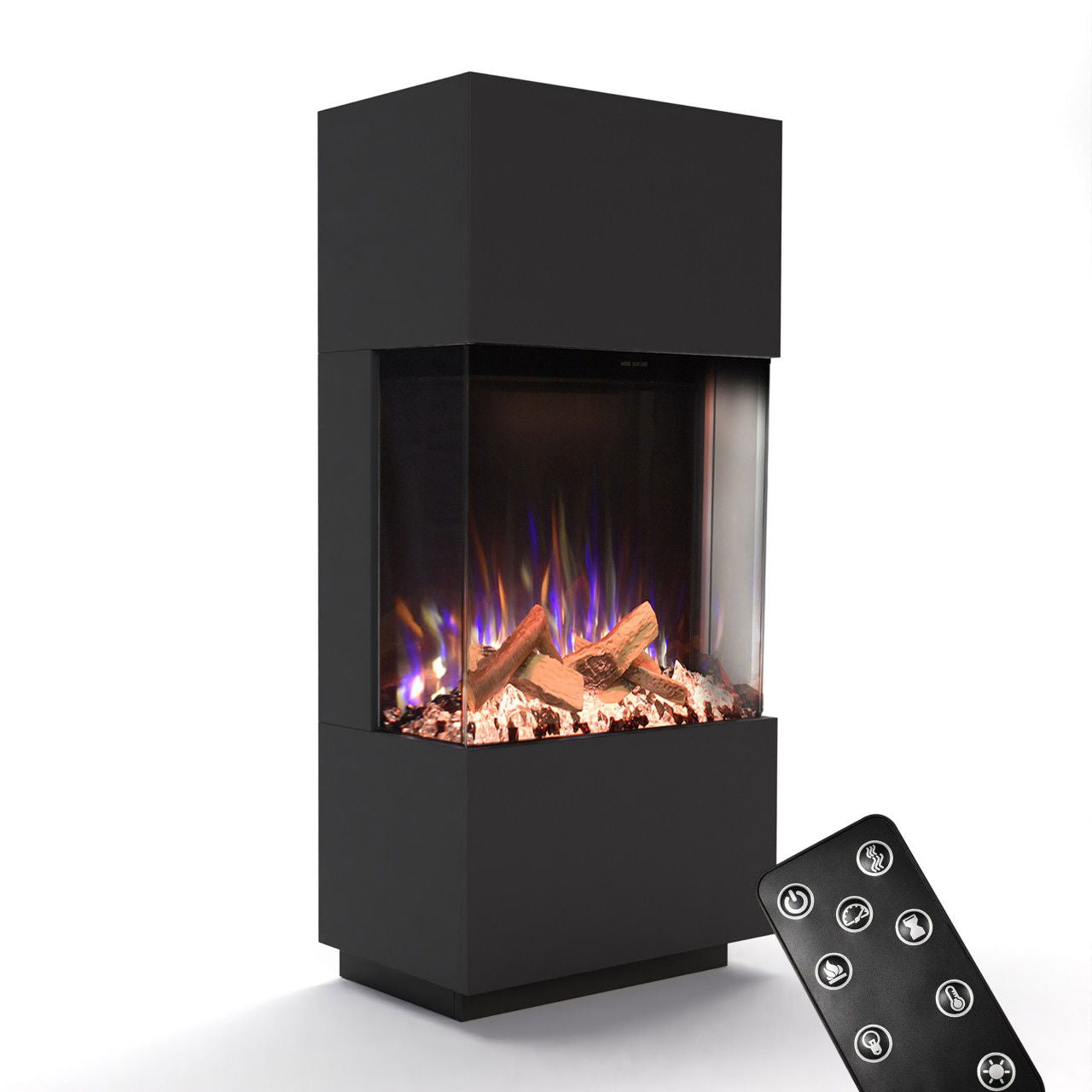 Glow Fire PR11 Schwarz Elektrokamin