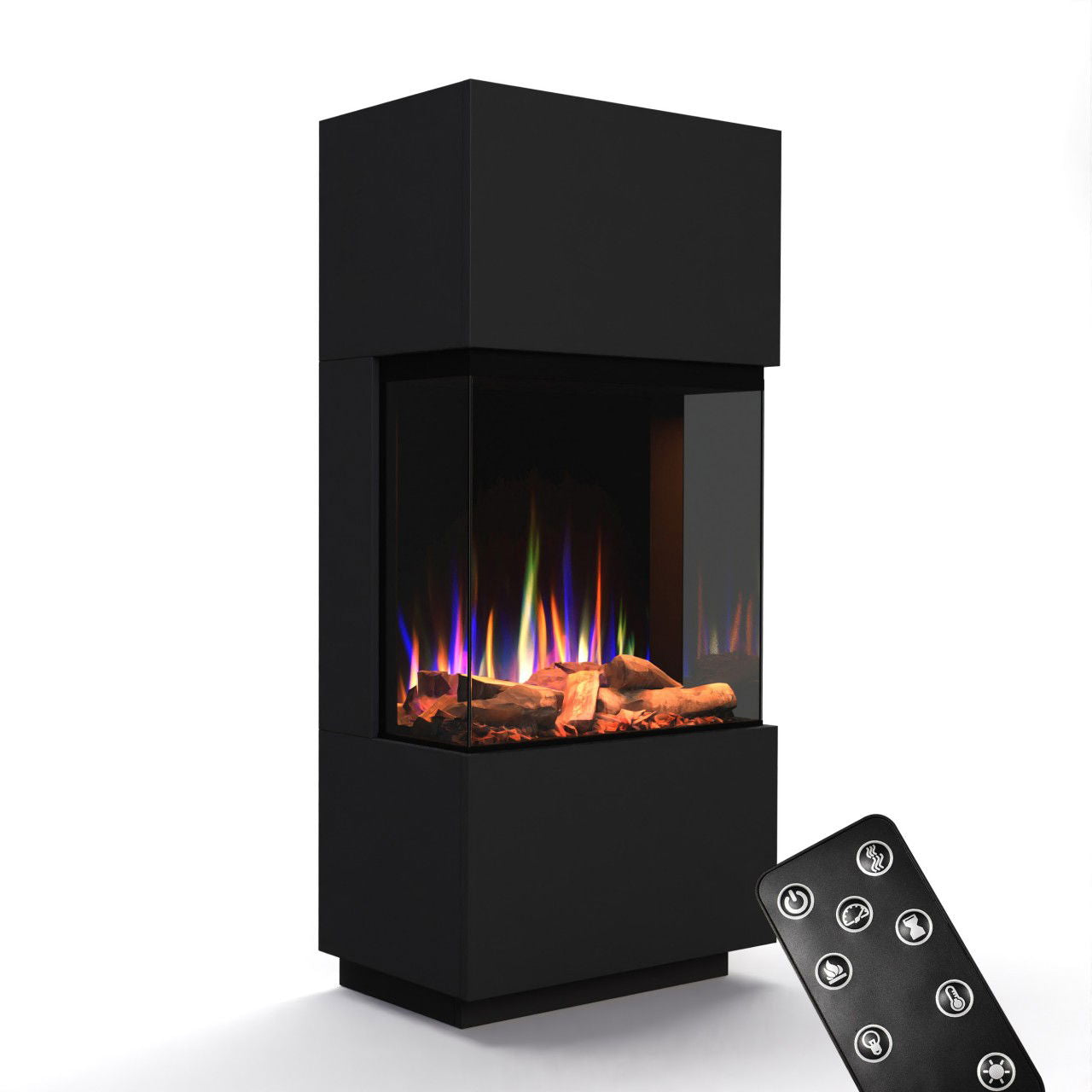 Glow Fire PR11 Schwarz Elektrokamin