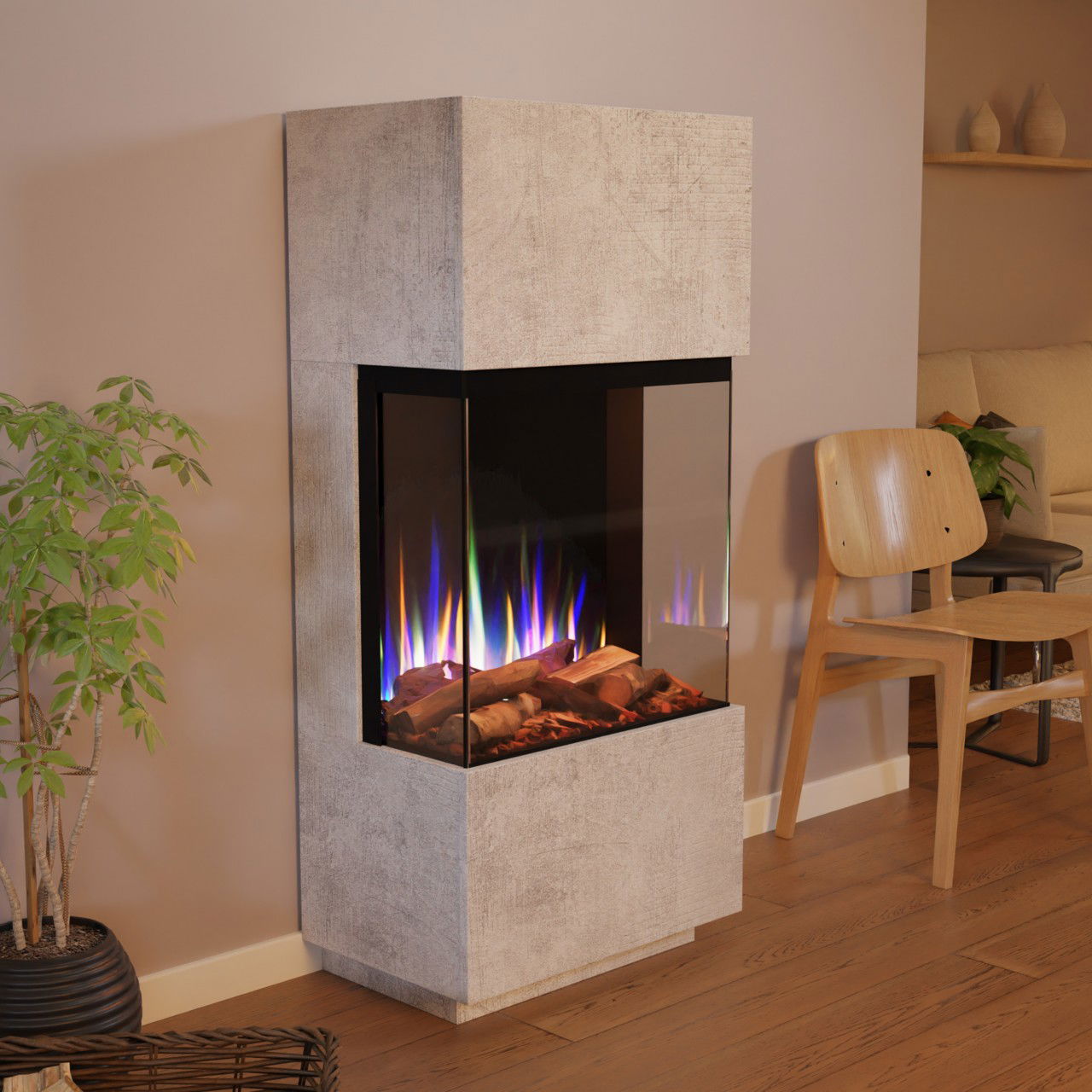 Glow Fire PR11 Beton Elektrokamin