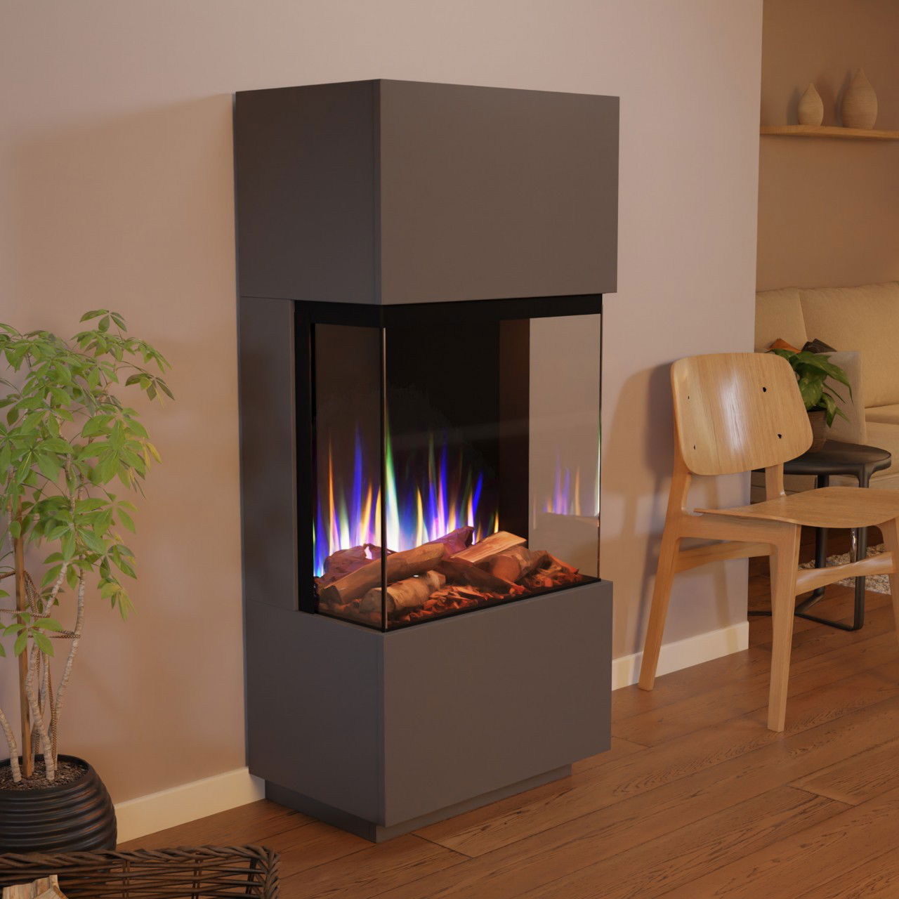 Glow Fire PR11 Grau Elektrokamin