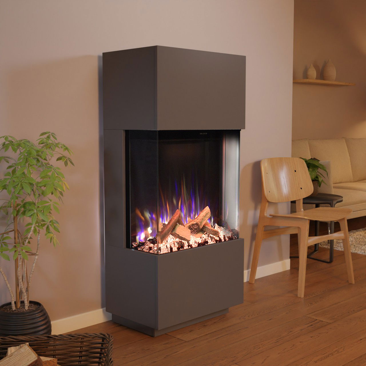 Glow Fire PR11 Grau Elektrokamin
