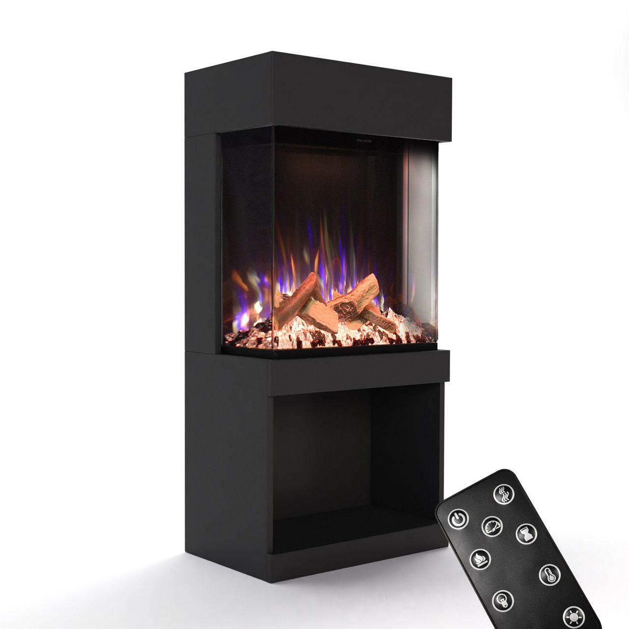 Glow Fire PR12 Schwarz Elektrokamin