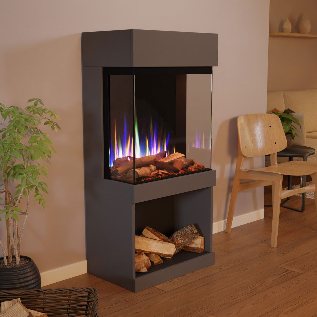 Glow Fire PR12 Grau Elektrokamin