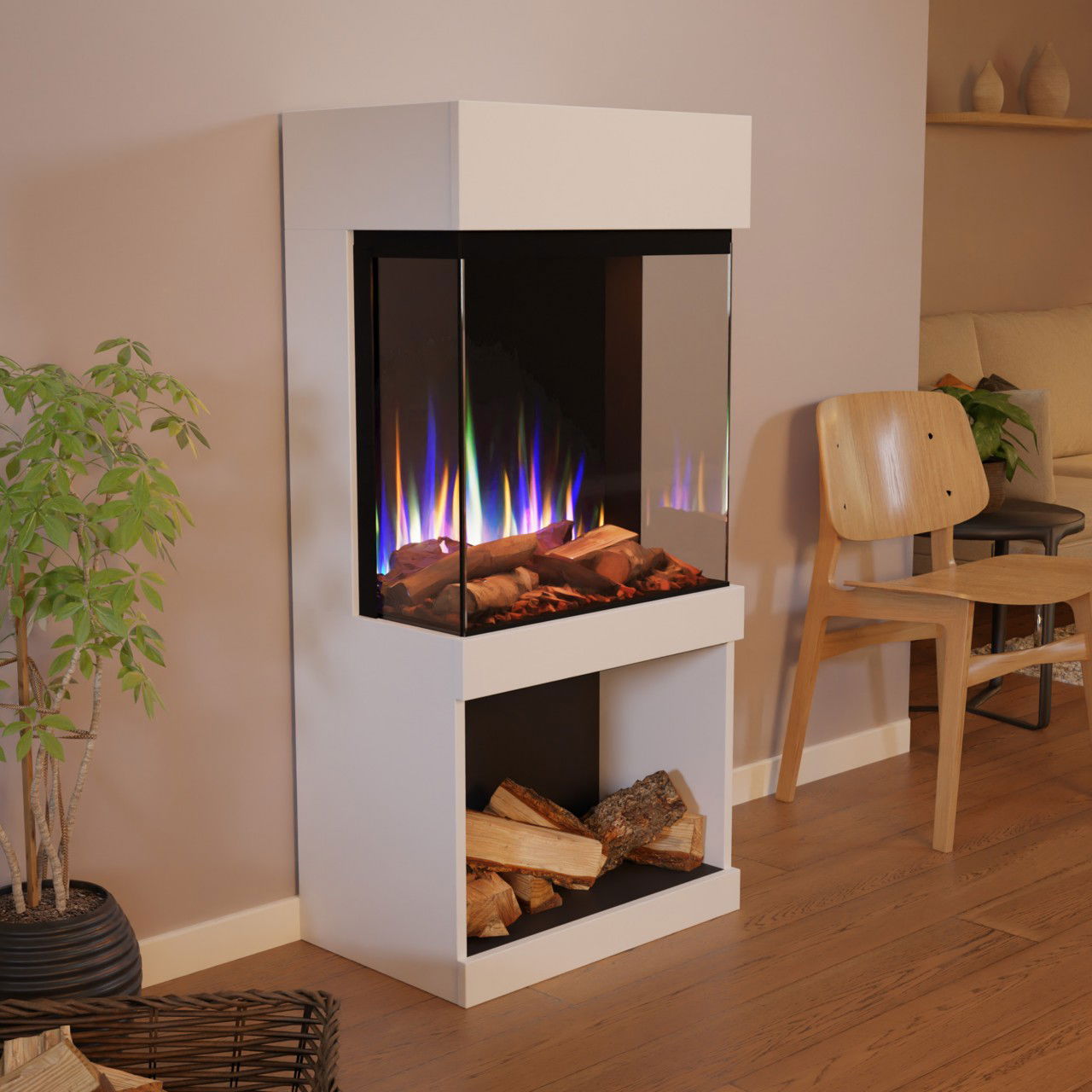 Glow Fire PR12 Weiss Elektrokamin