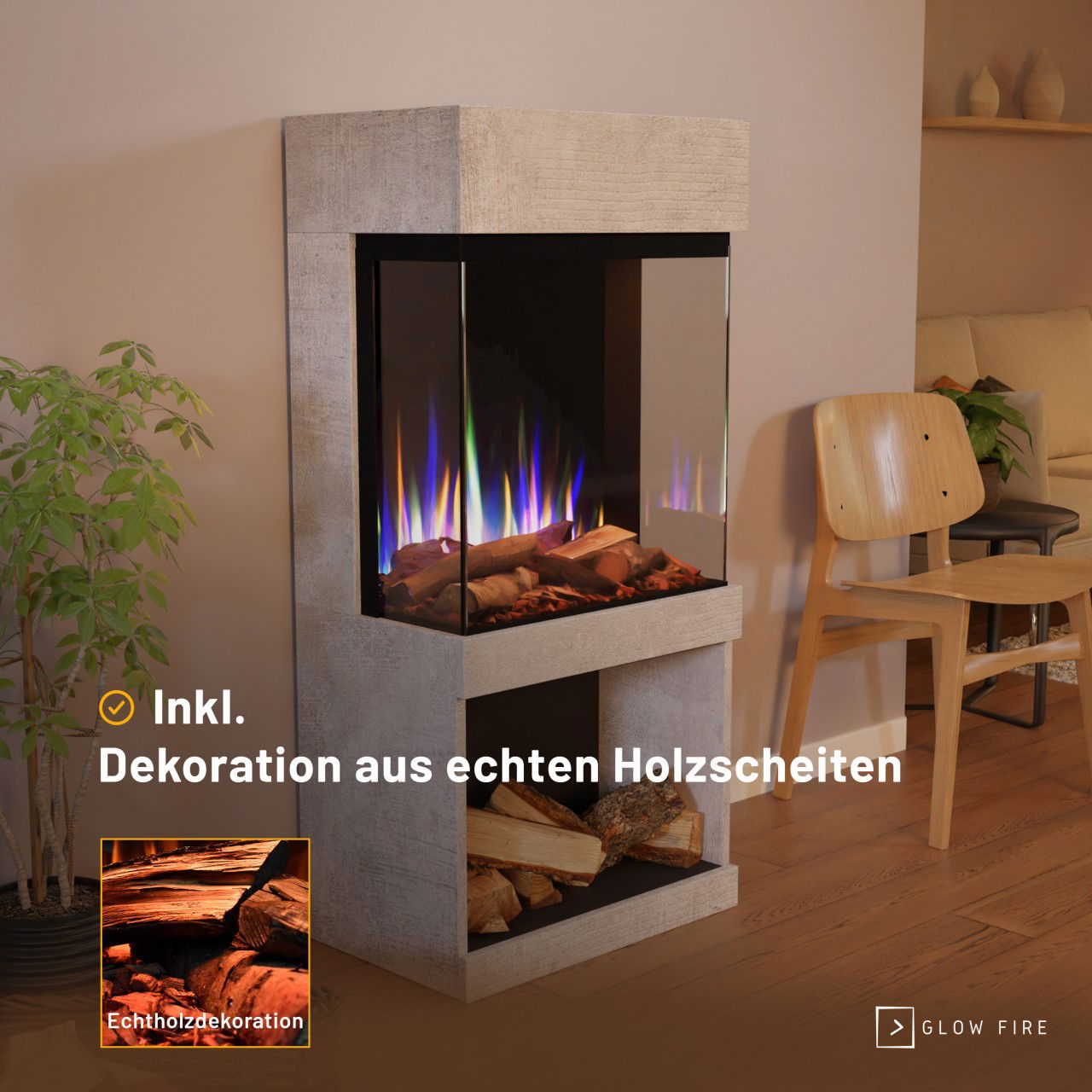 Glow Fire PR12 Beton Elektrokamin