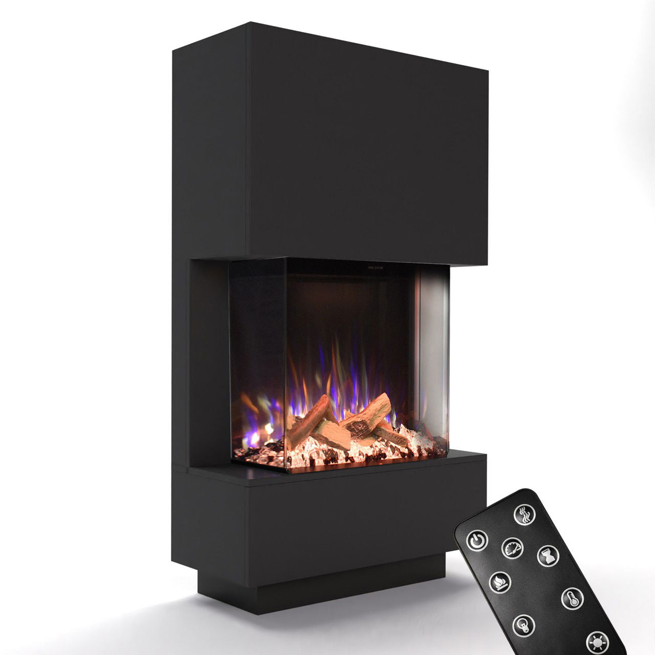 Glow Fire PR14 Schwarz Elektrokamin