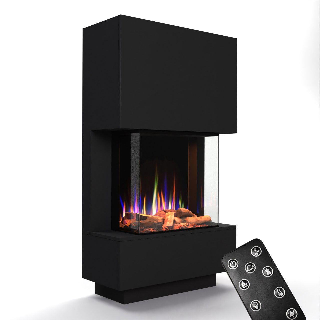 Glow Fire PR14 Schwarz Elektrokamin