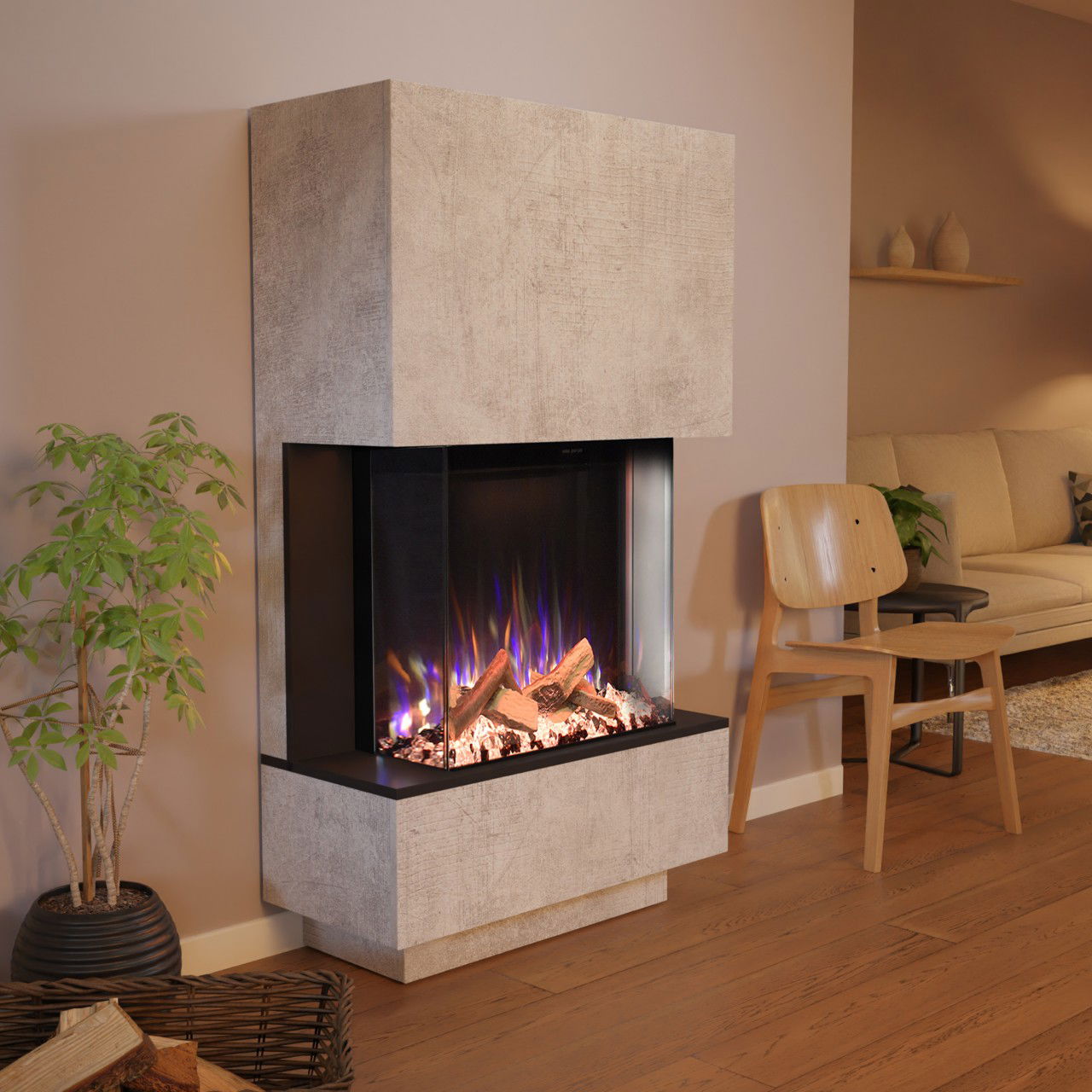 Glow Fire PR14 Beton Elektrokamin