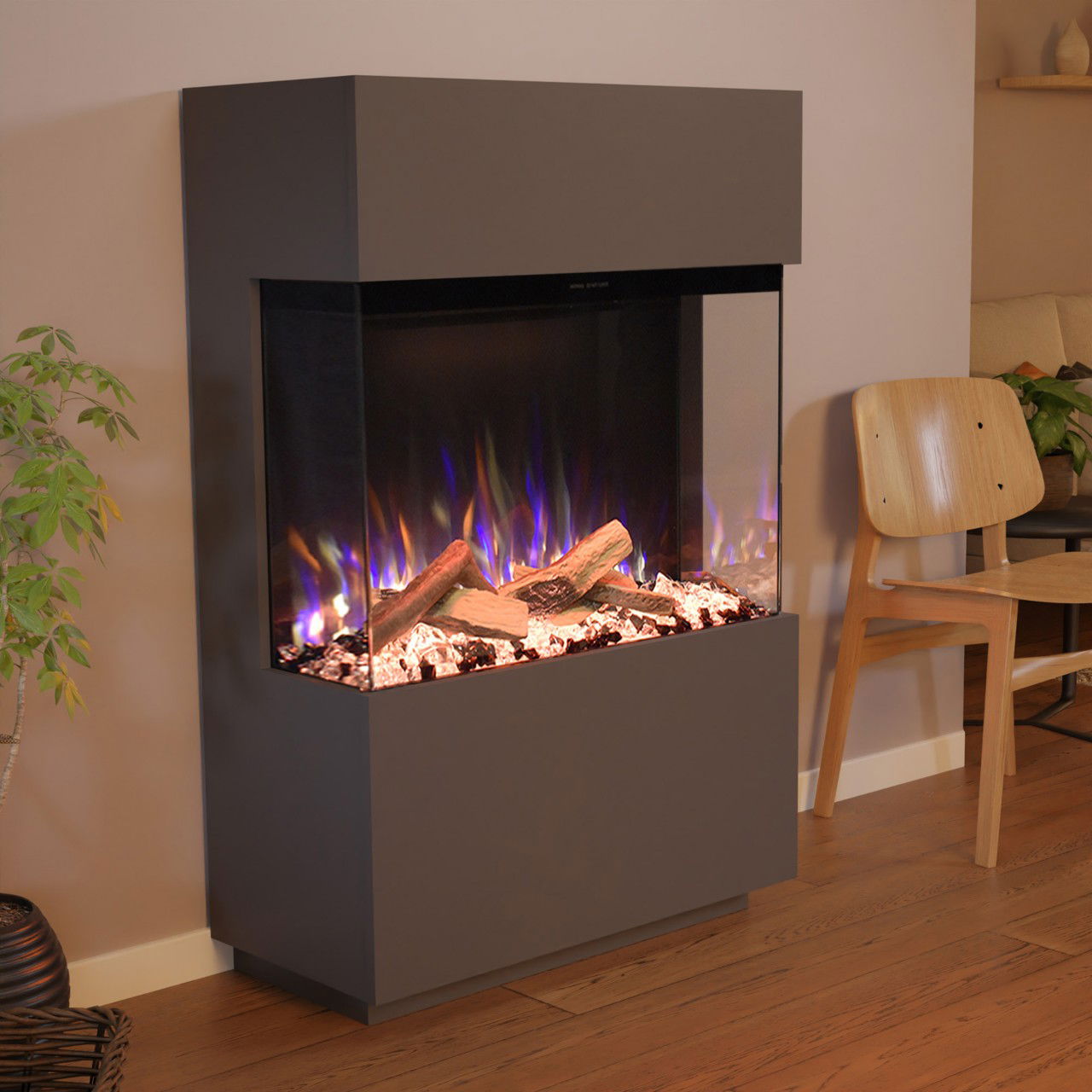 Glow Fire PR15 Grau Elektrokamin