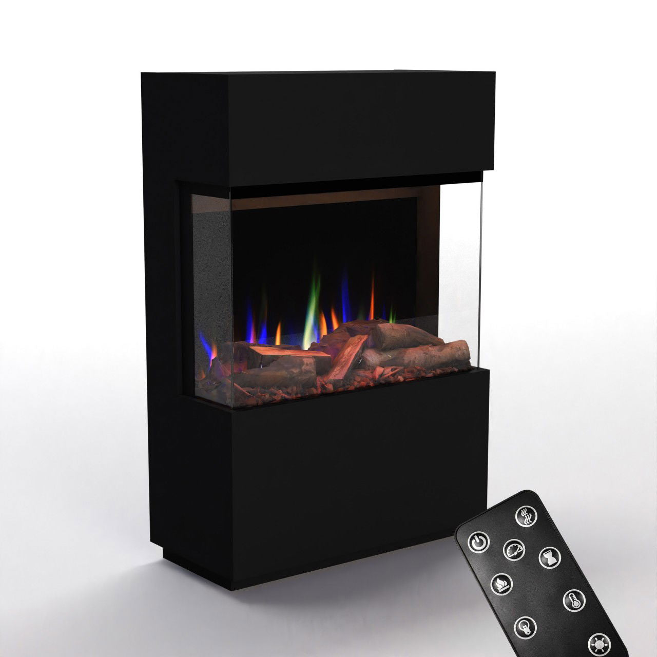 Glow Fire PR15 Schwarz Elektrokamin