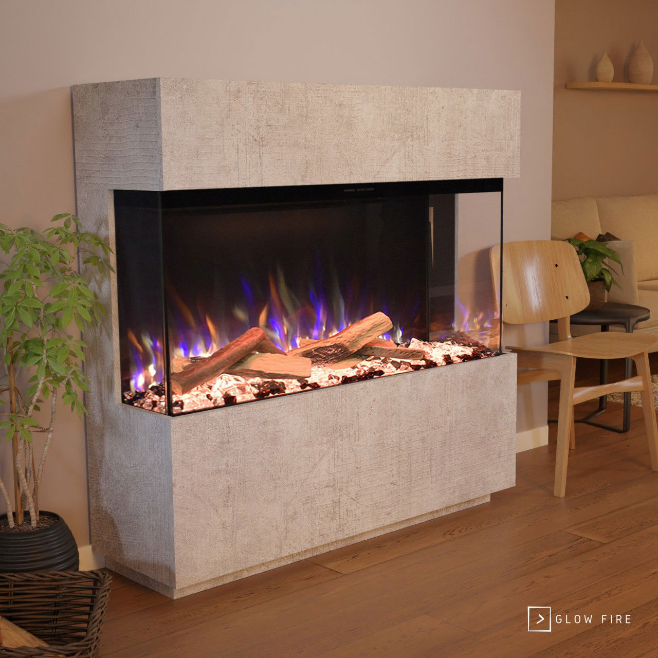 Glow Fire PR15 Beton Elektrokamin