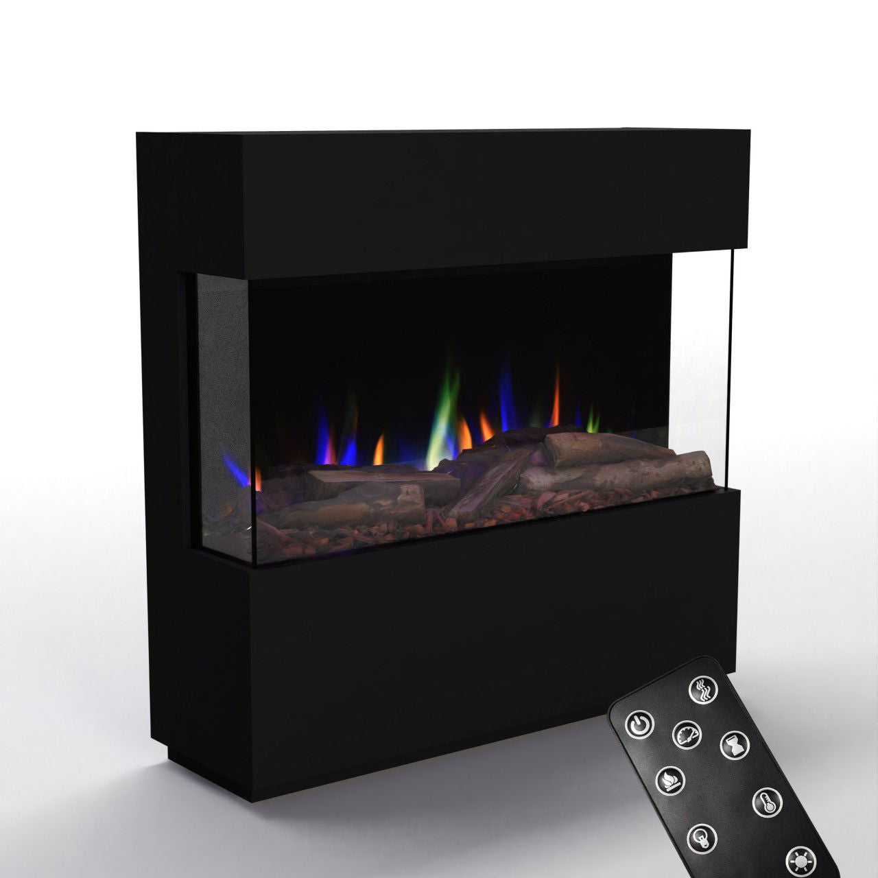 Glow Fire PR15 Schwarz Elektrokamin