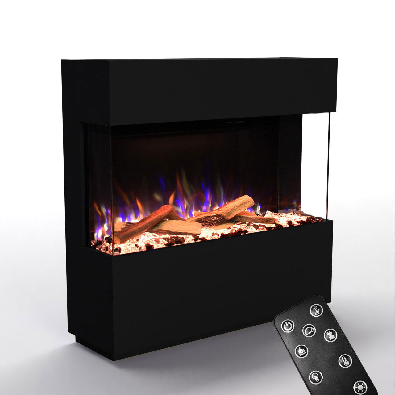 Glow Fire PR15 Schwarz Elektrokamin