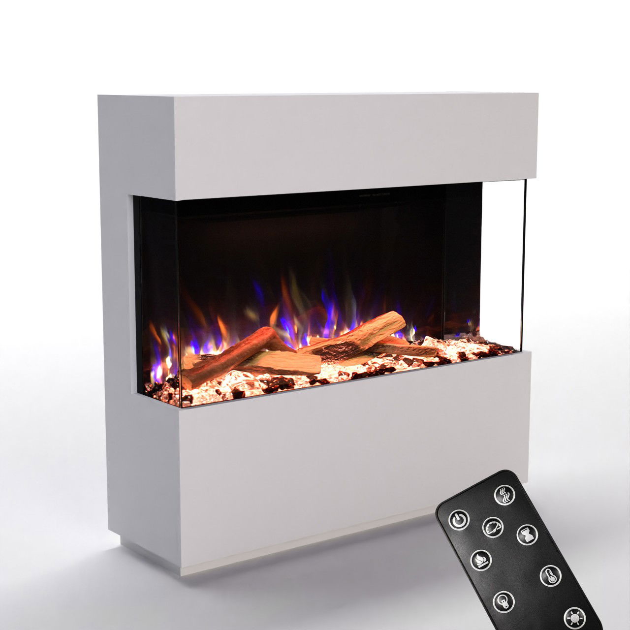 Glow Fire PR16 Weiss Elektrokamin