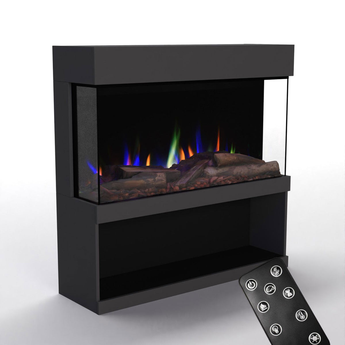Glow Fire PR17 Grau Elektrokamin