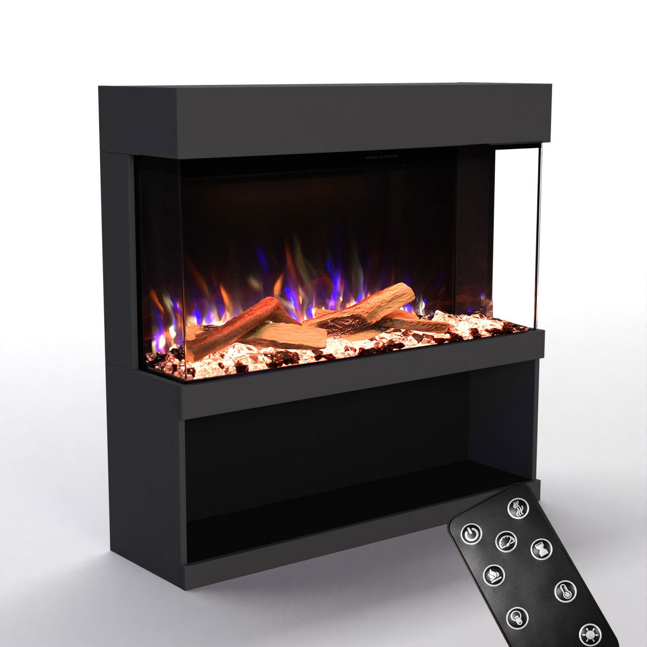 Glow Fire PR17 Grau Elektrokamin