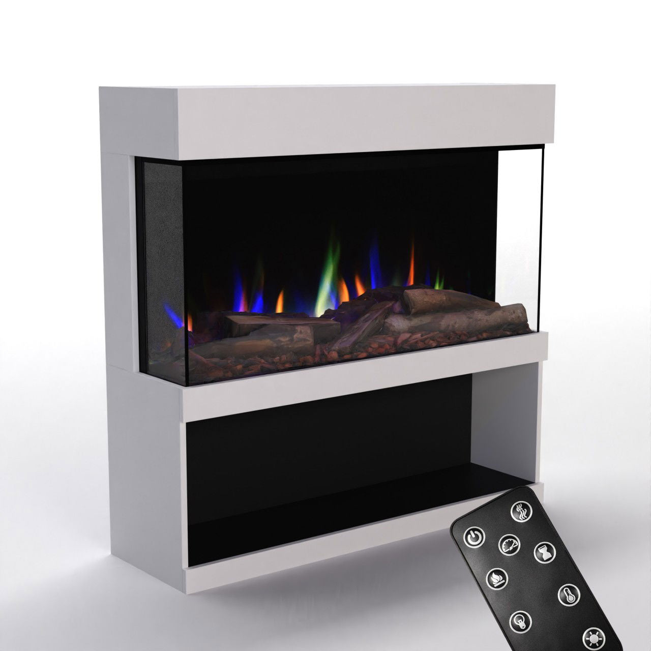 Glow Fire PR17 Weiss Elektrokamin