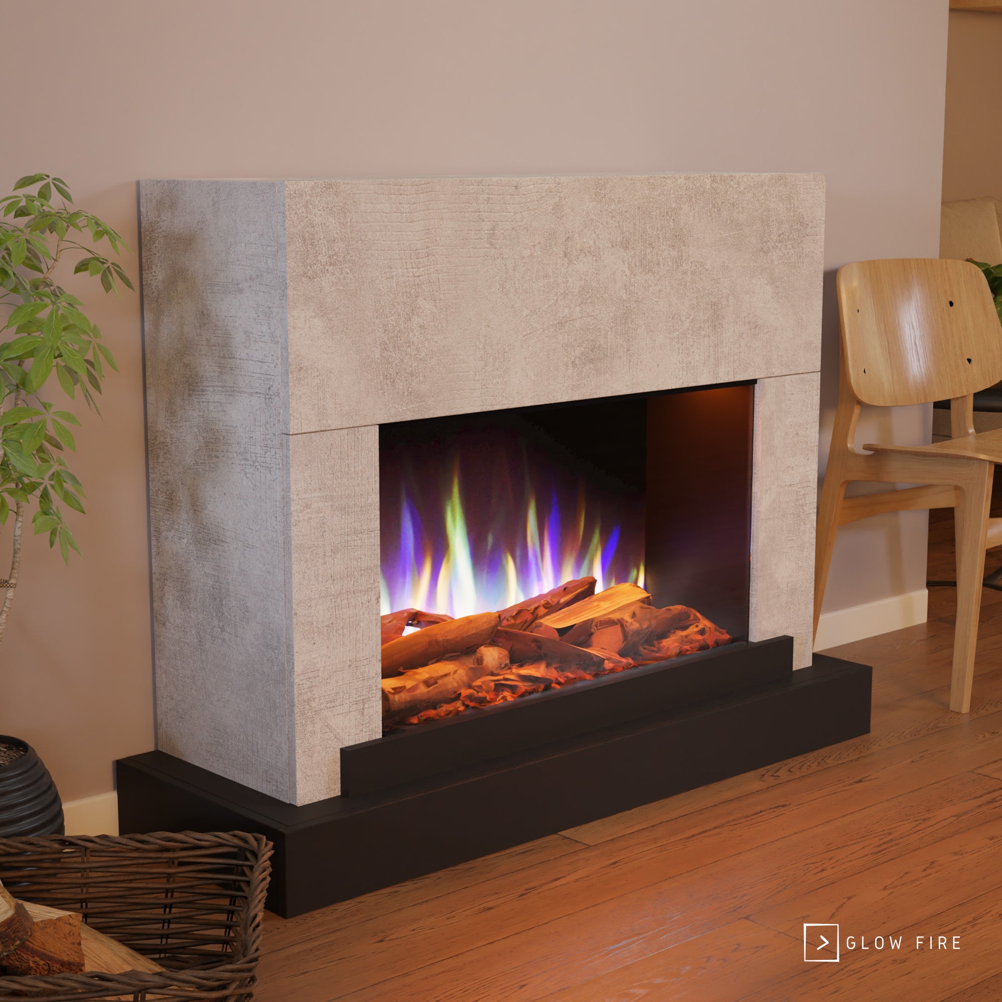 Cheminée électrique Glow Fire PR4 E-Motion 3D